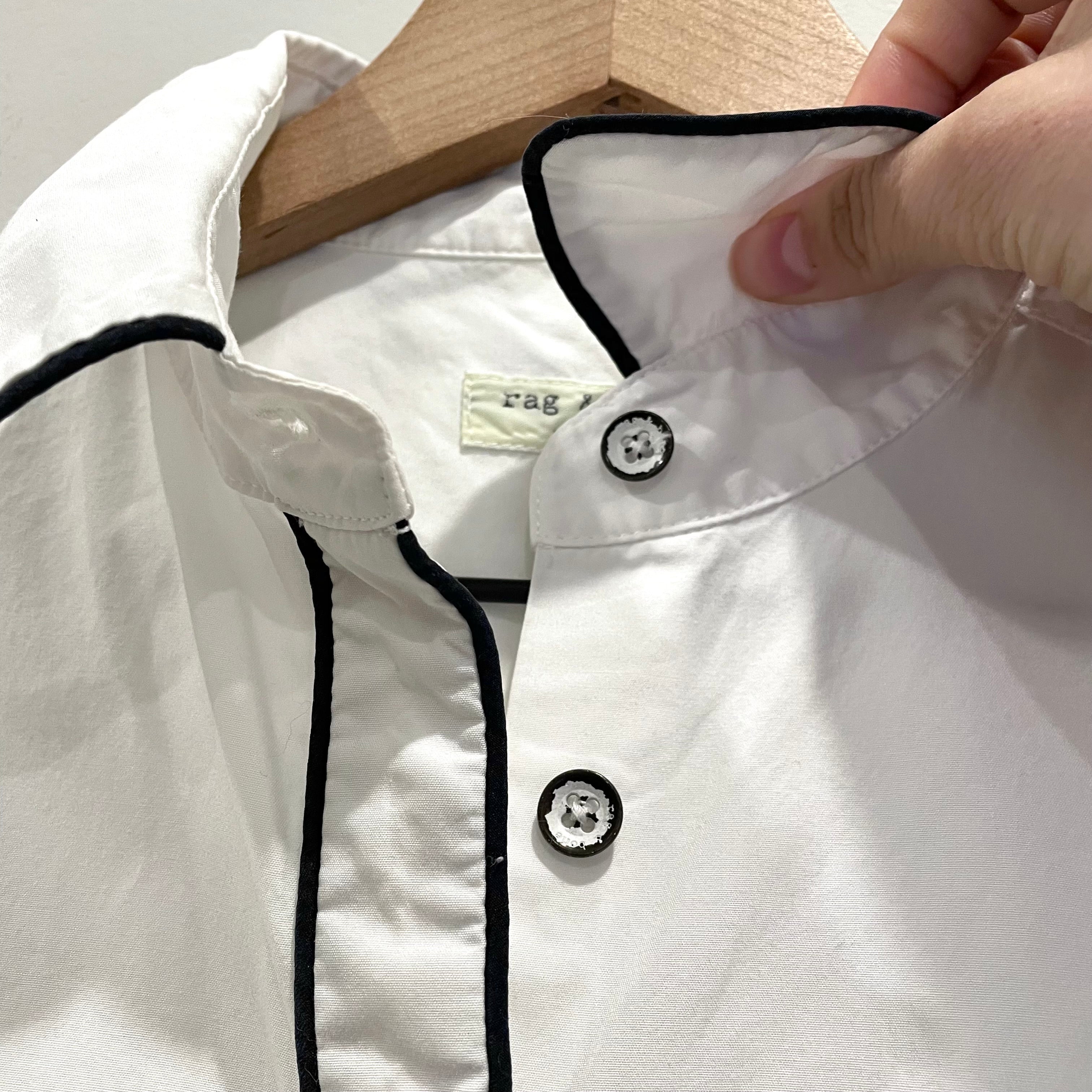 Piped Trim Button Down Shirt