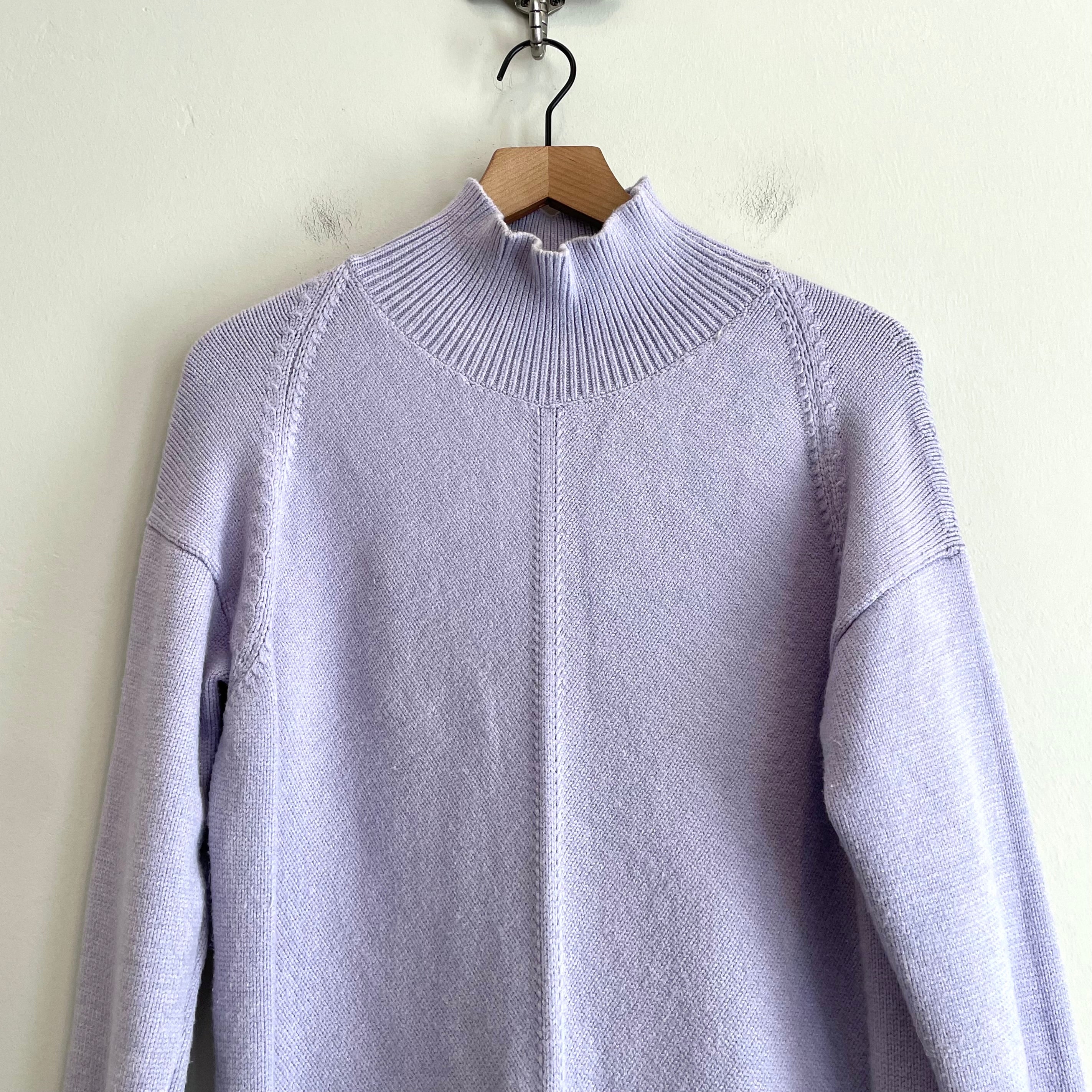 Mock Neck Tunic Sweater