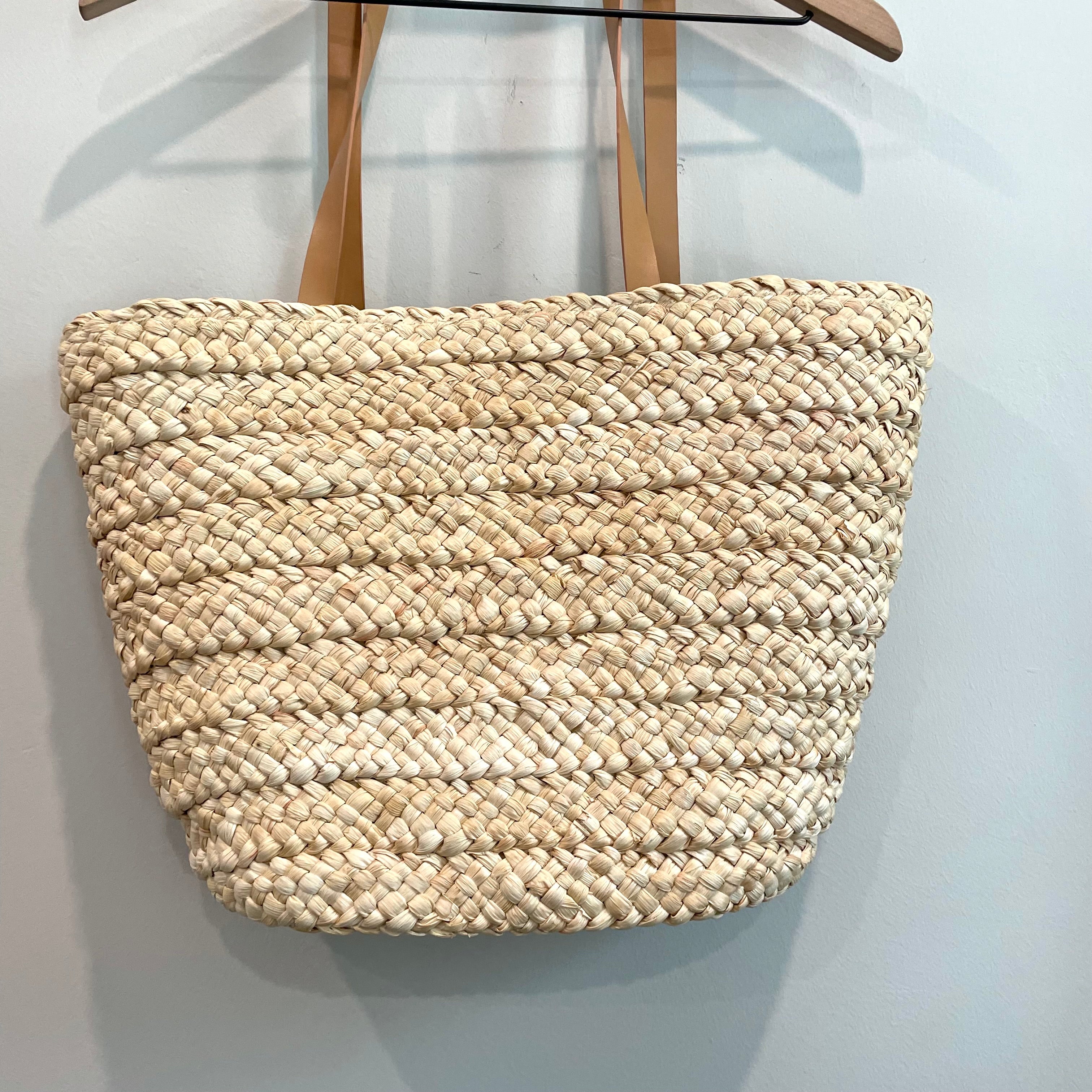 Leaf Straw Tote Bag