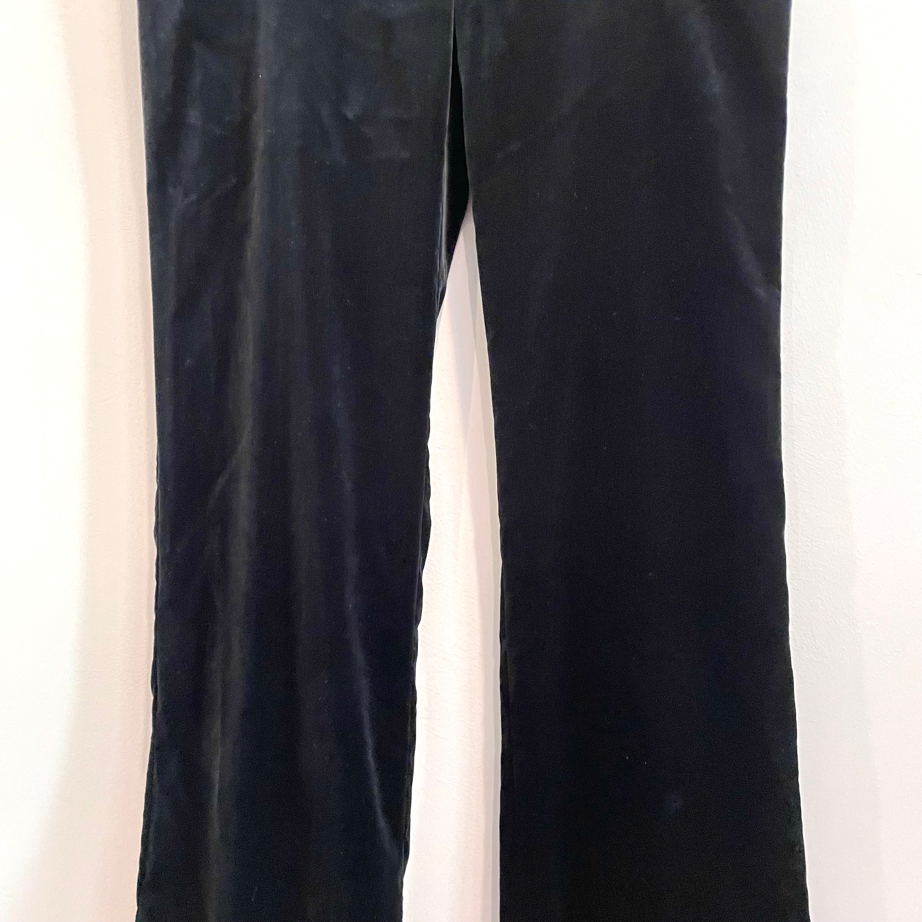 Velvet Bootcut Dress Pants