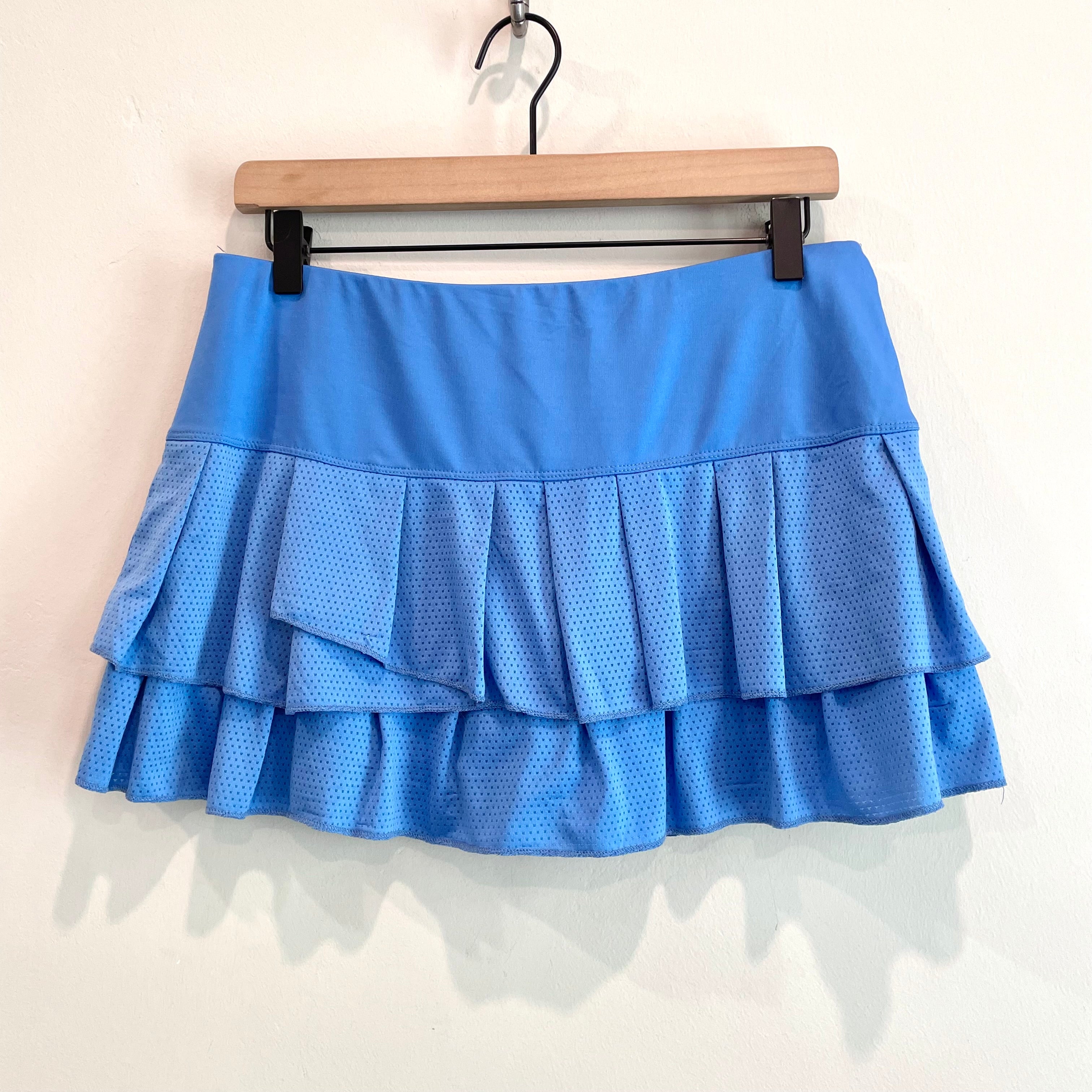 Mesh Ruffle Tennis Skort