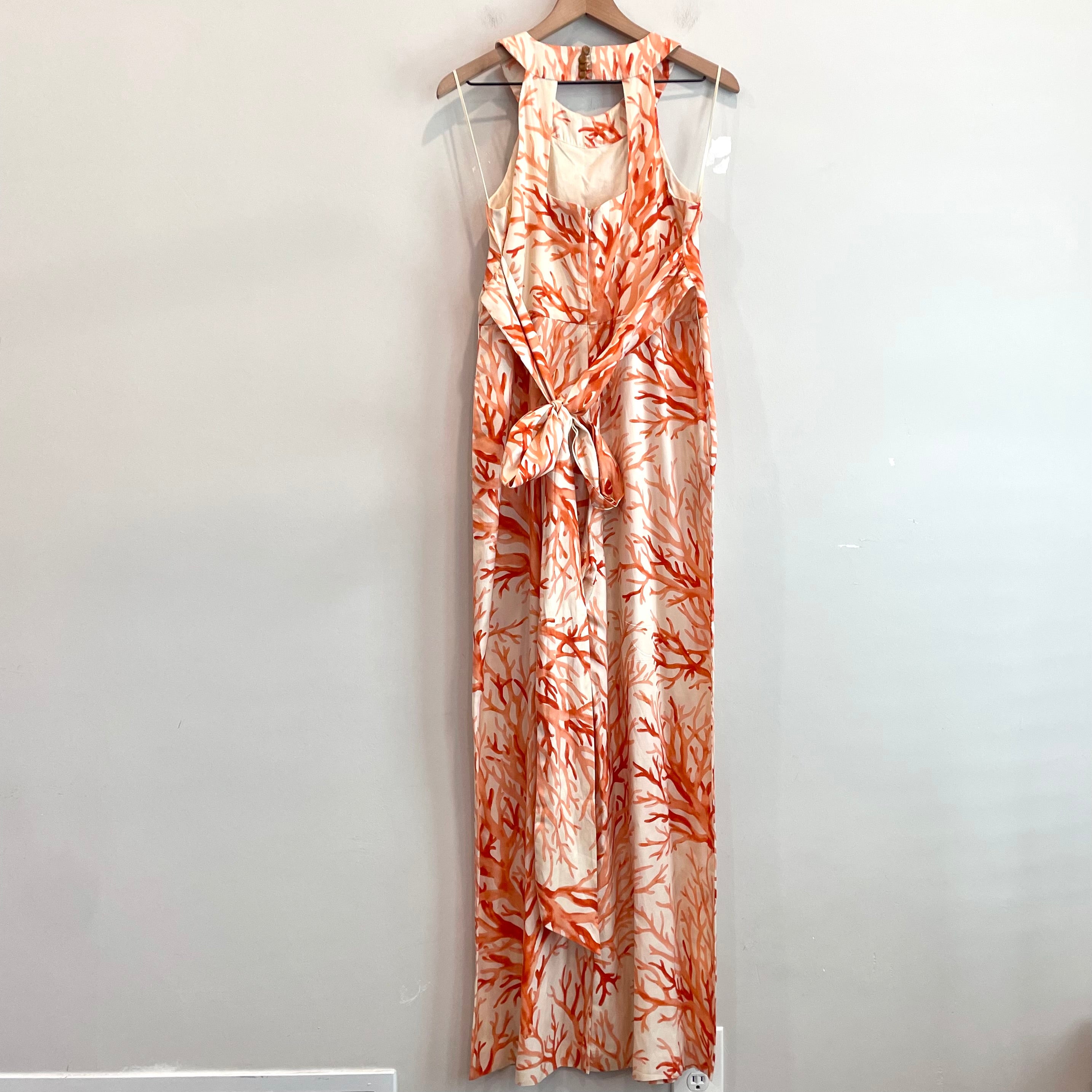 Coral Print Jumpsuit