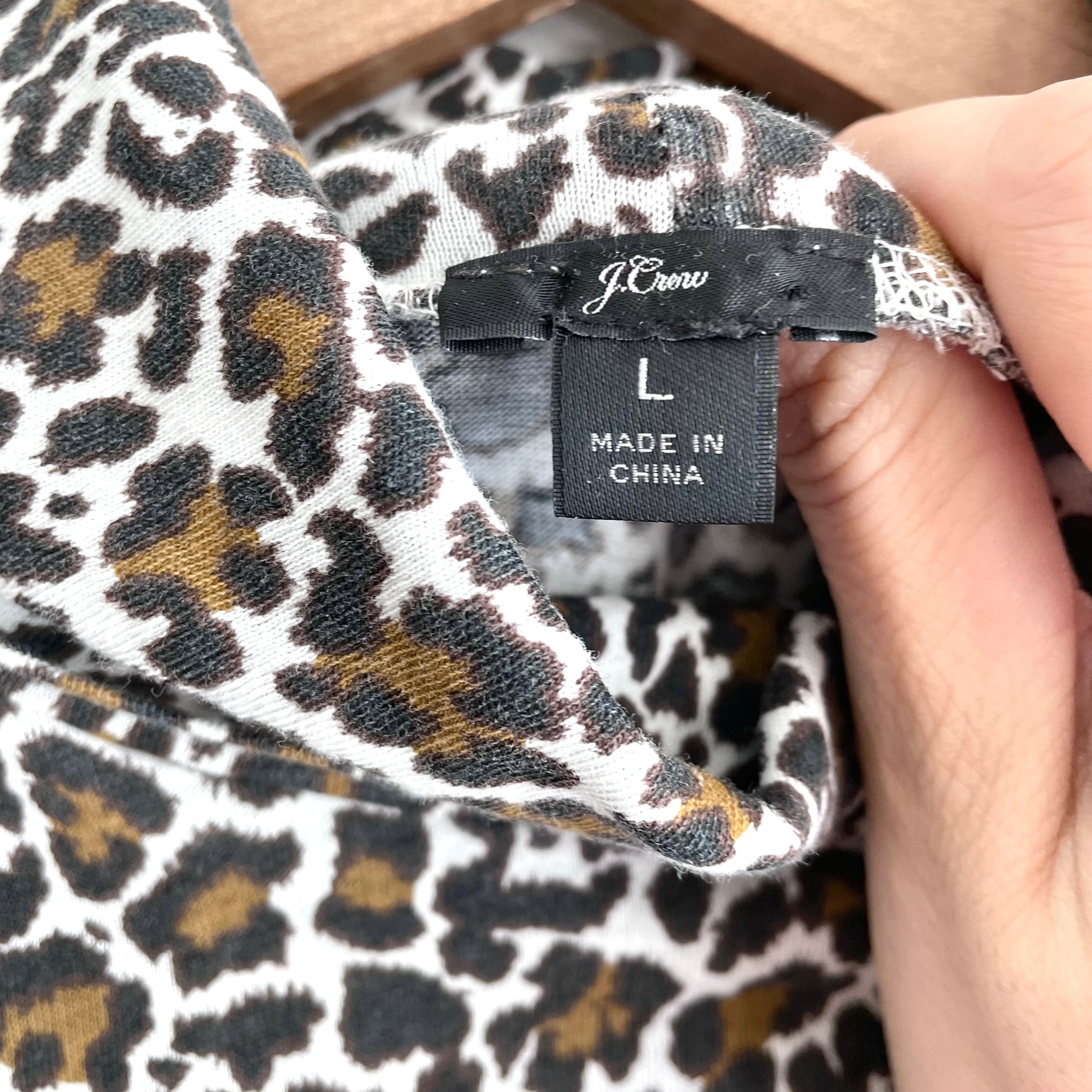 Leopard Turtleneck Top