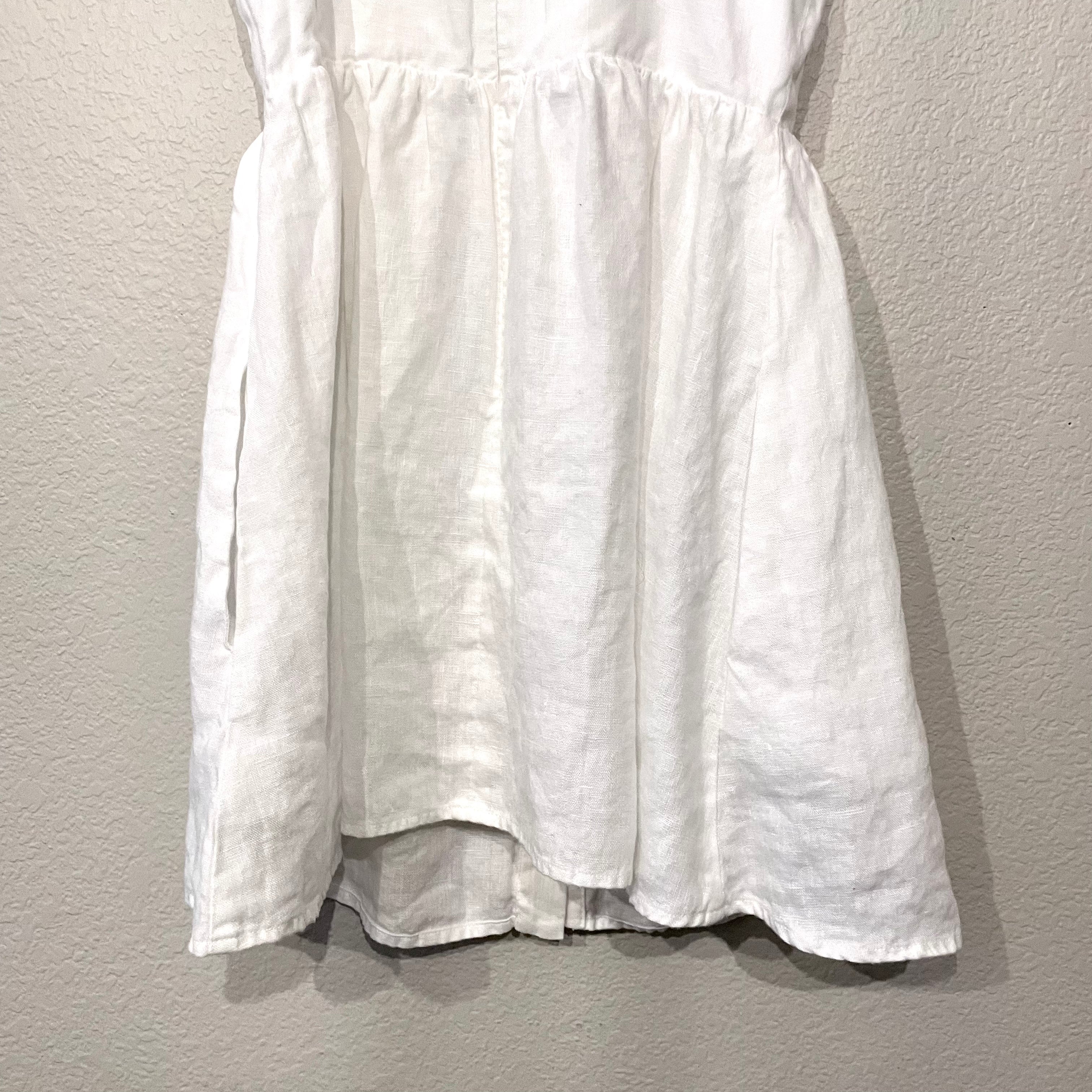 Linen Button Down Mini Dress