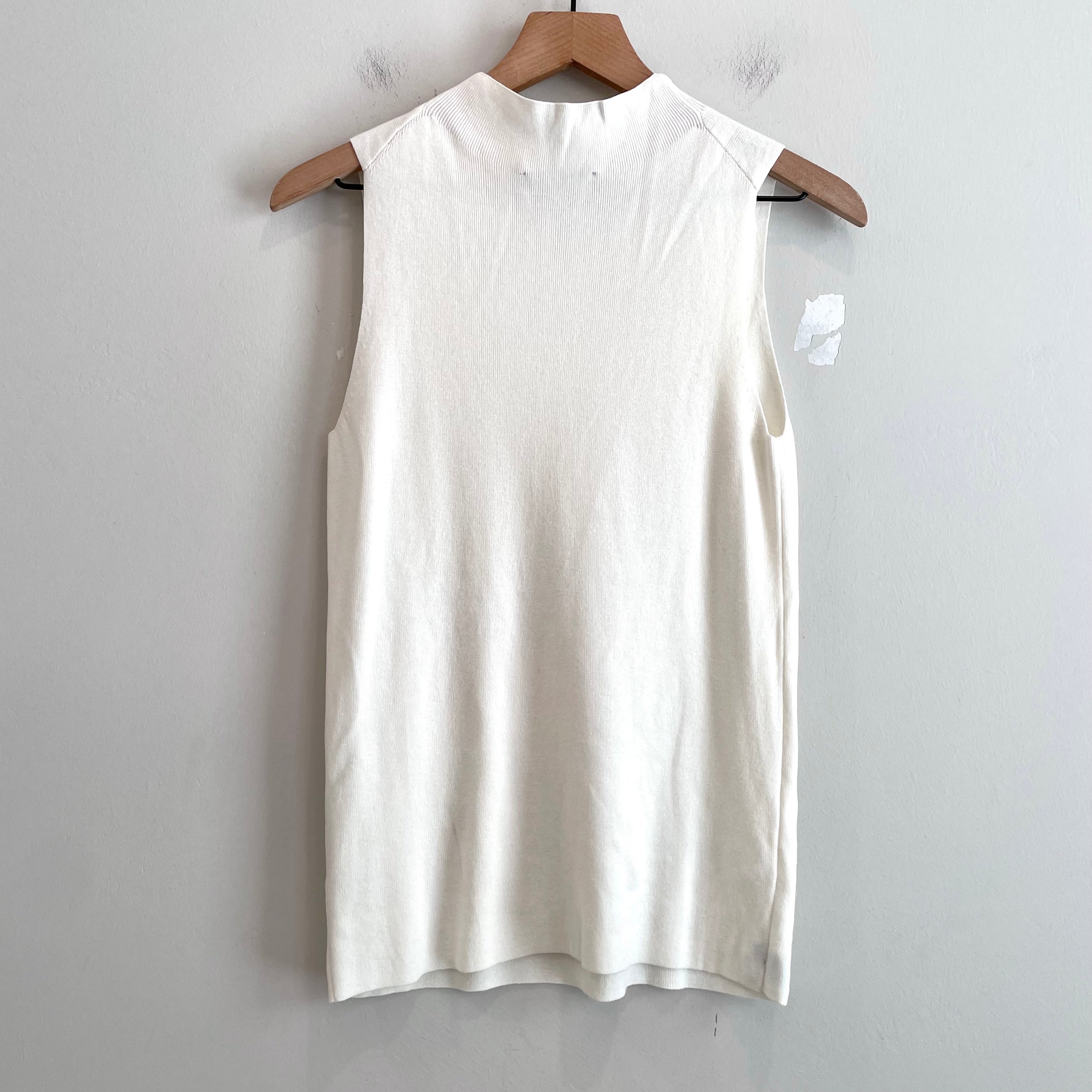 Sleeveless Mock Neck Sweater