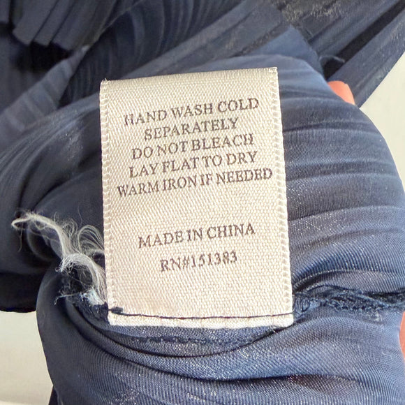 Pleated V-Neck Dress