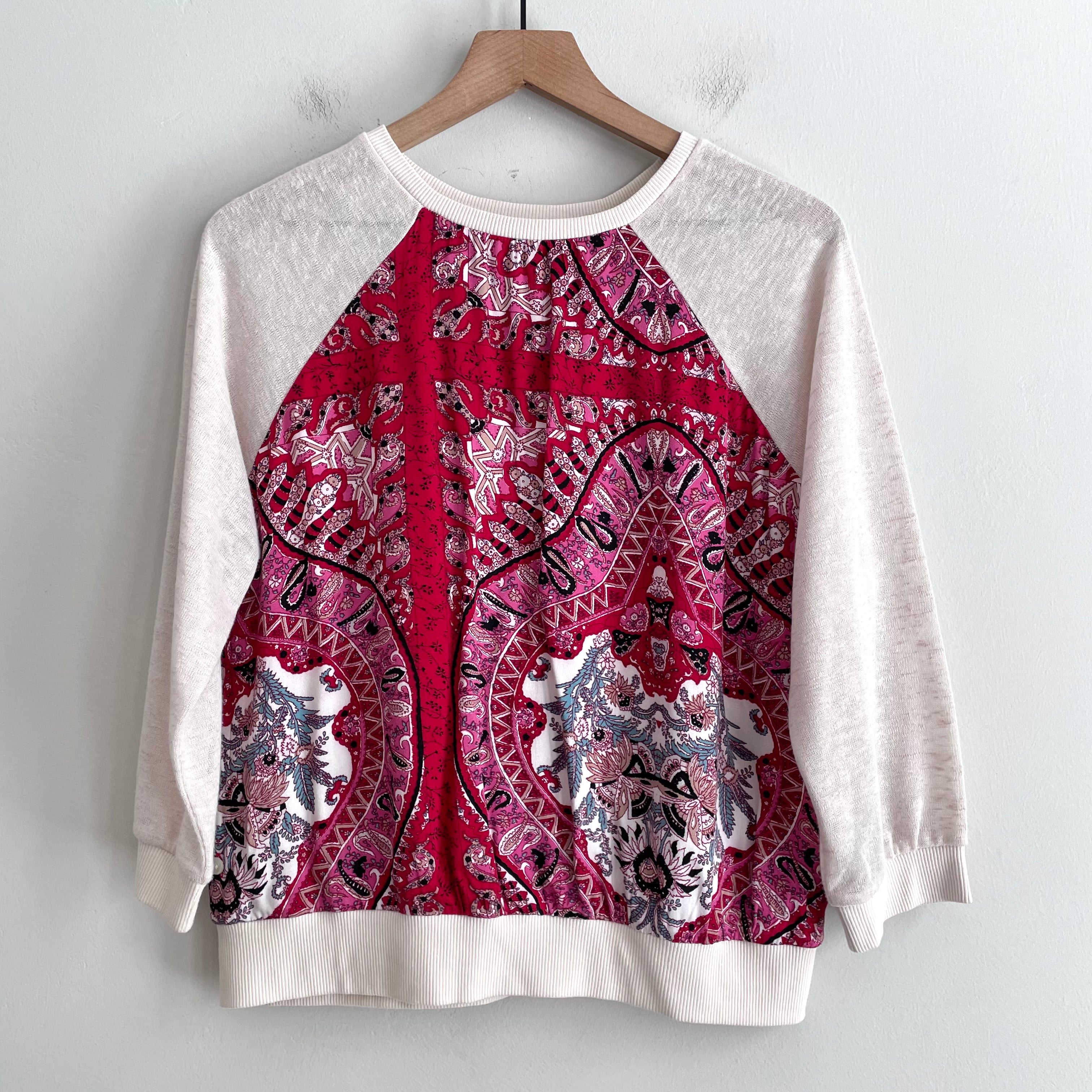 Paisley Lightweight Knit Sweater