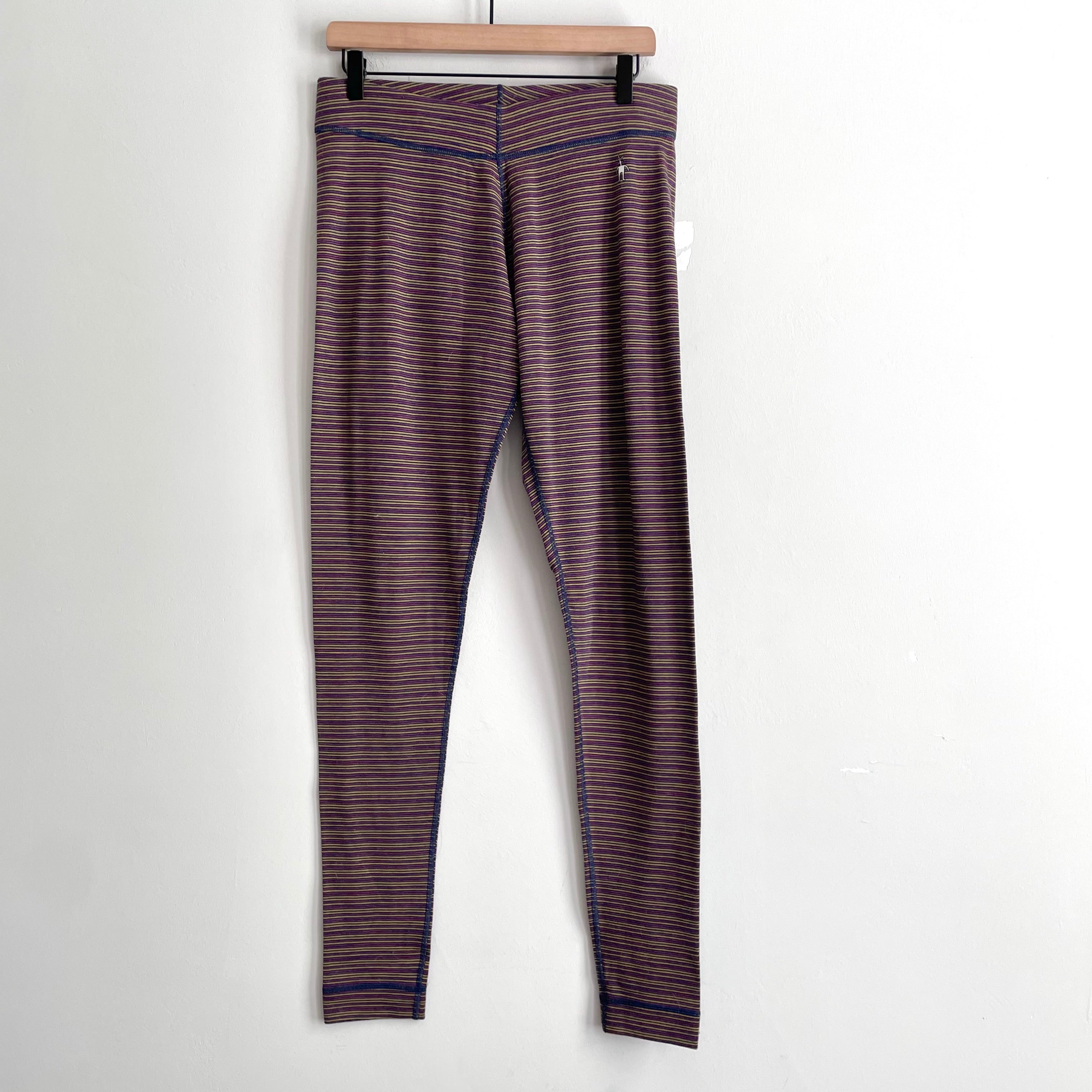 Striped Merino Wool Leggings