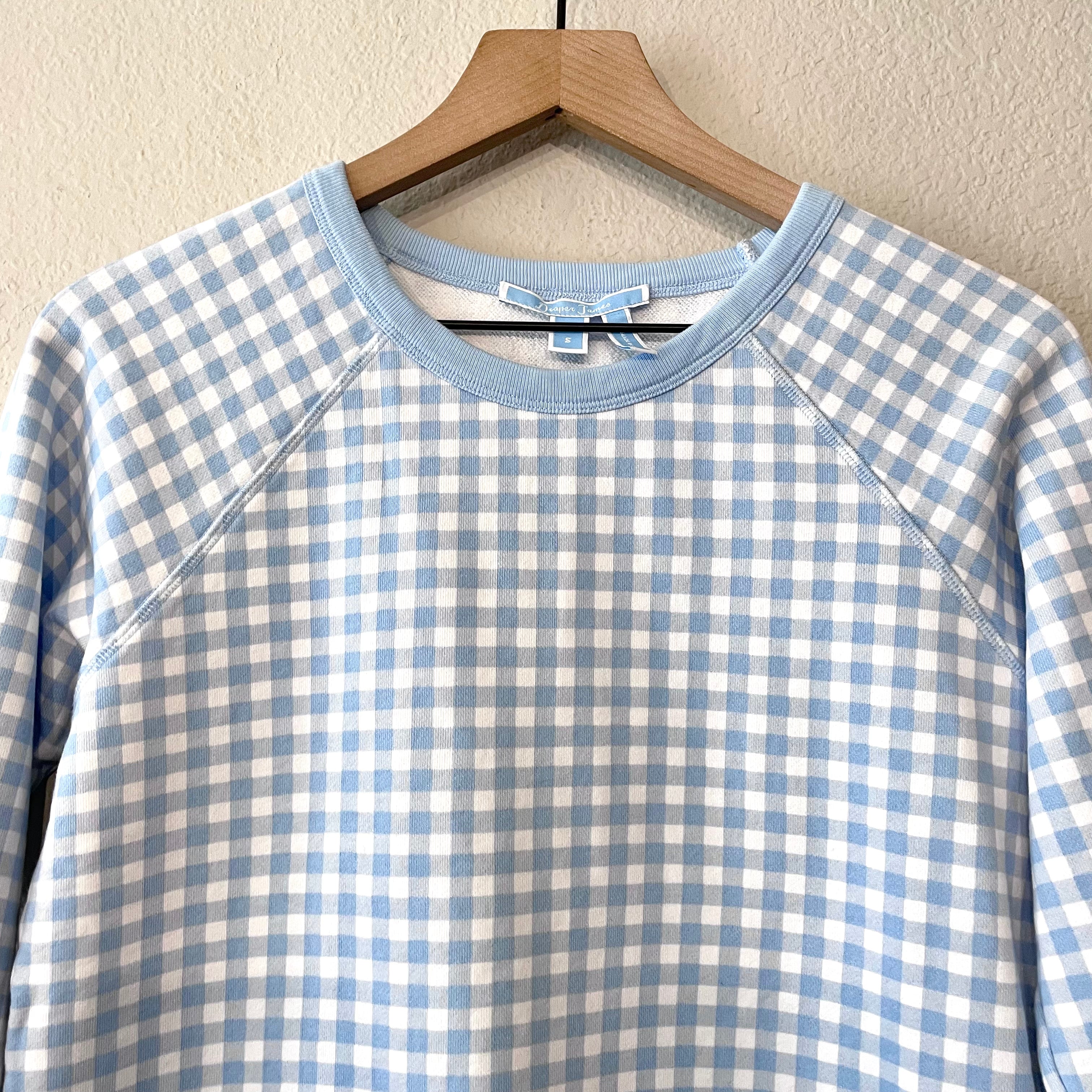 Gingham Plaid Sweatshirt