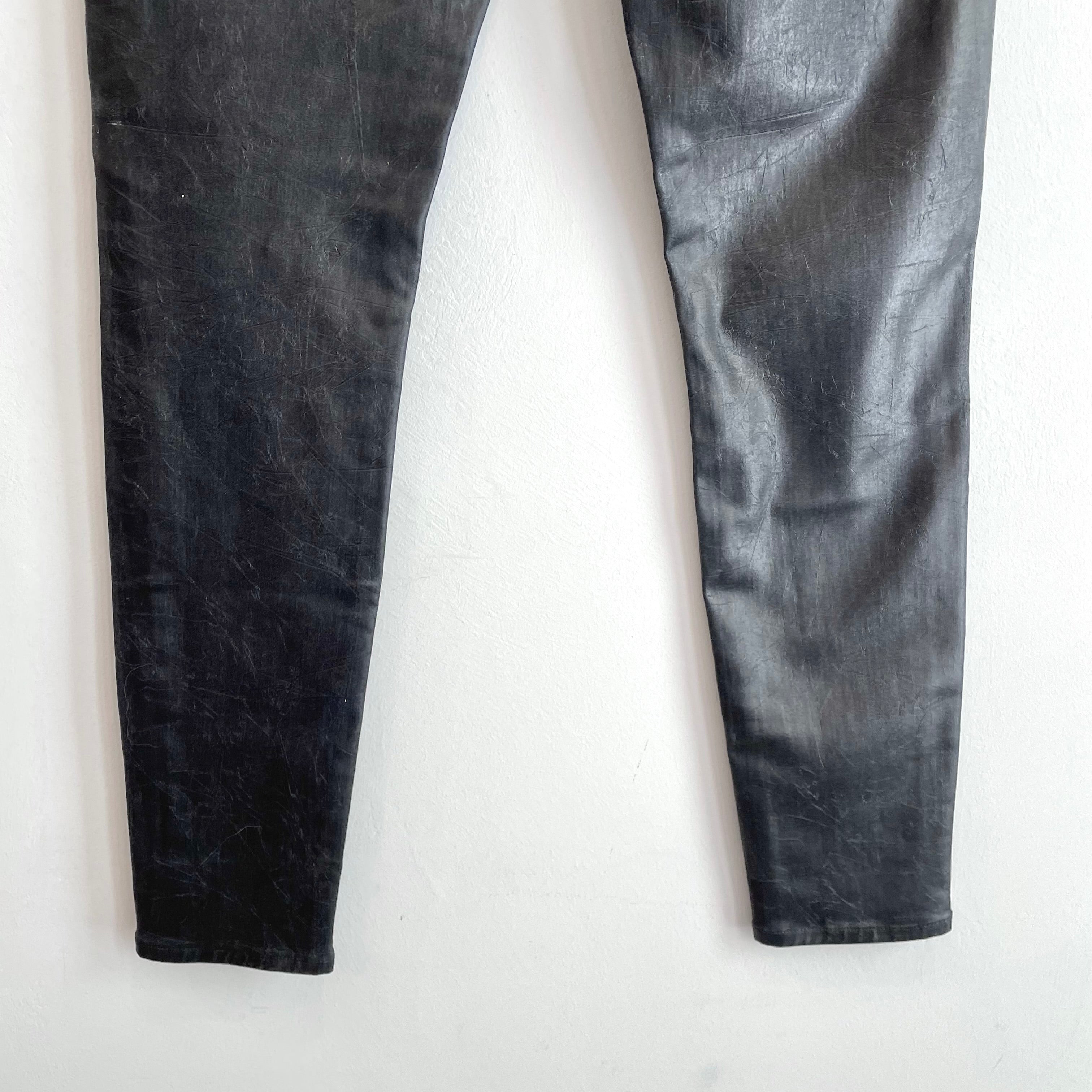 Foil Coated Skinny Jeans