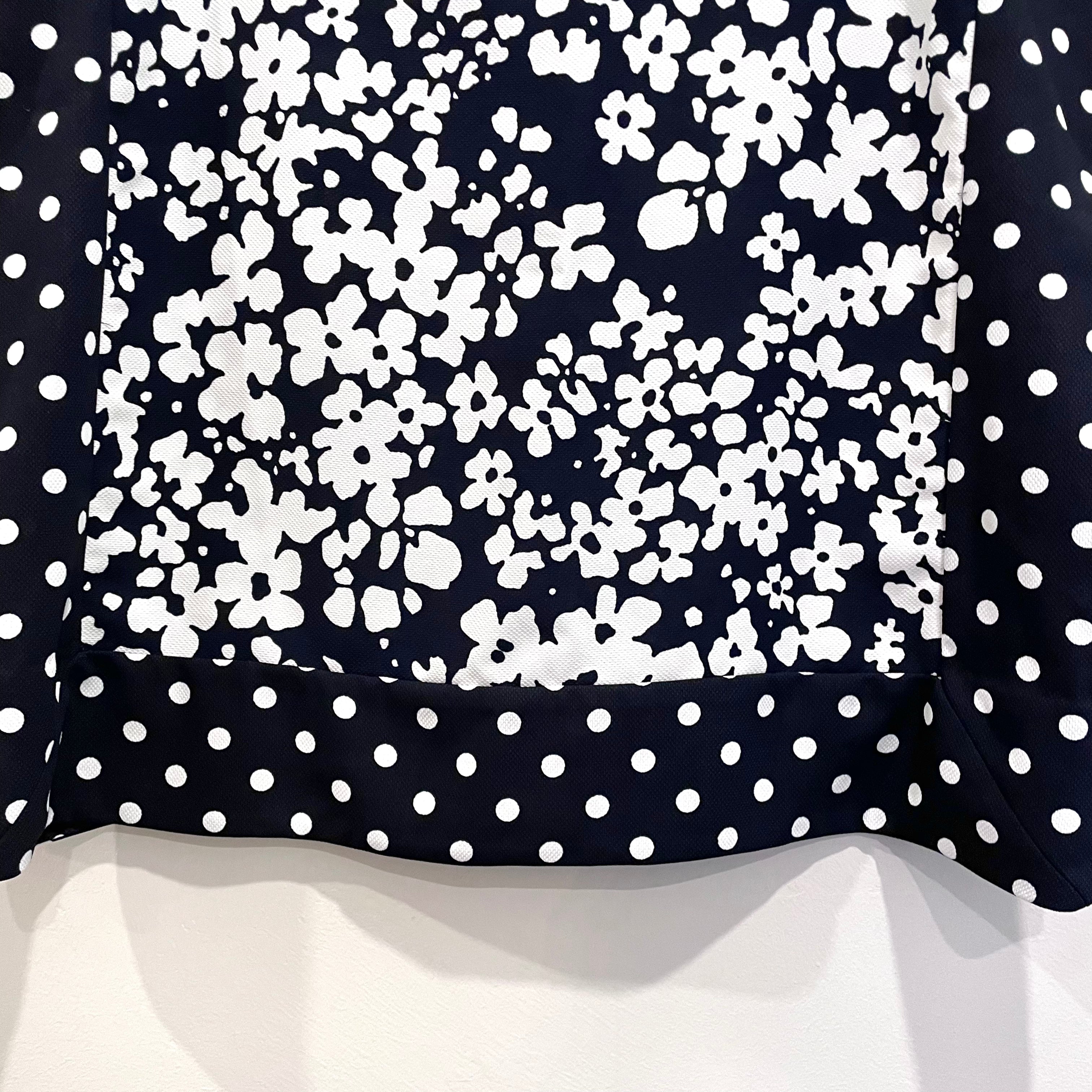 Polka Dot Floral Square Top