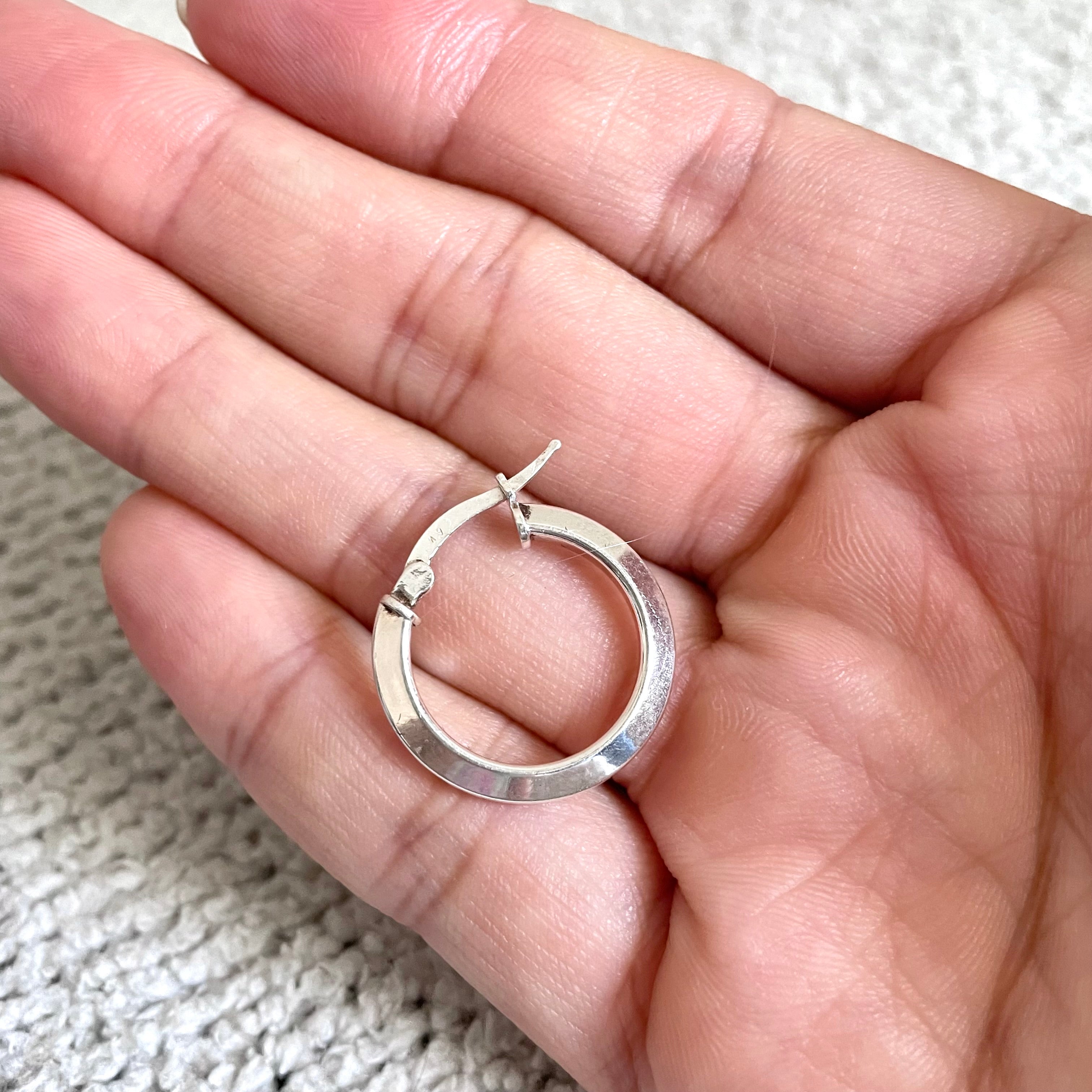 925 Silver Hoop Earrings