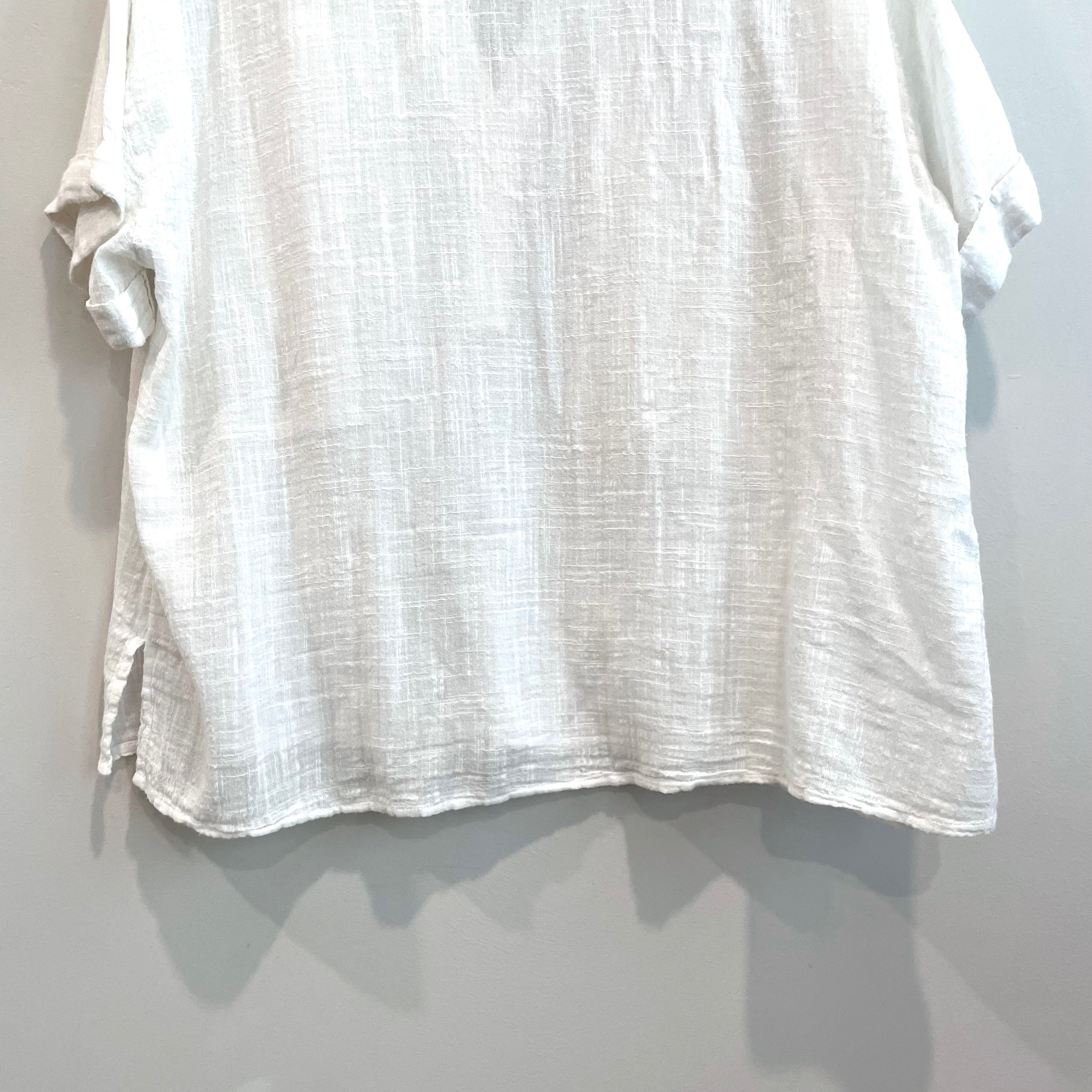 Pocket Cotton Short Sleeve Top