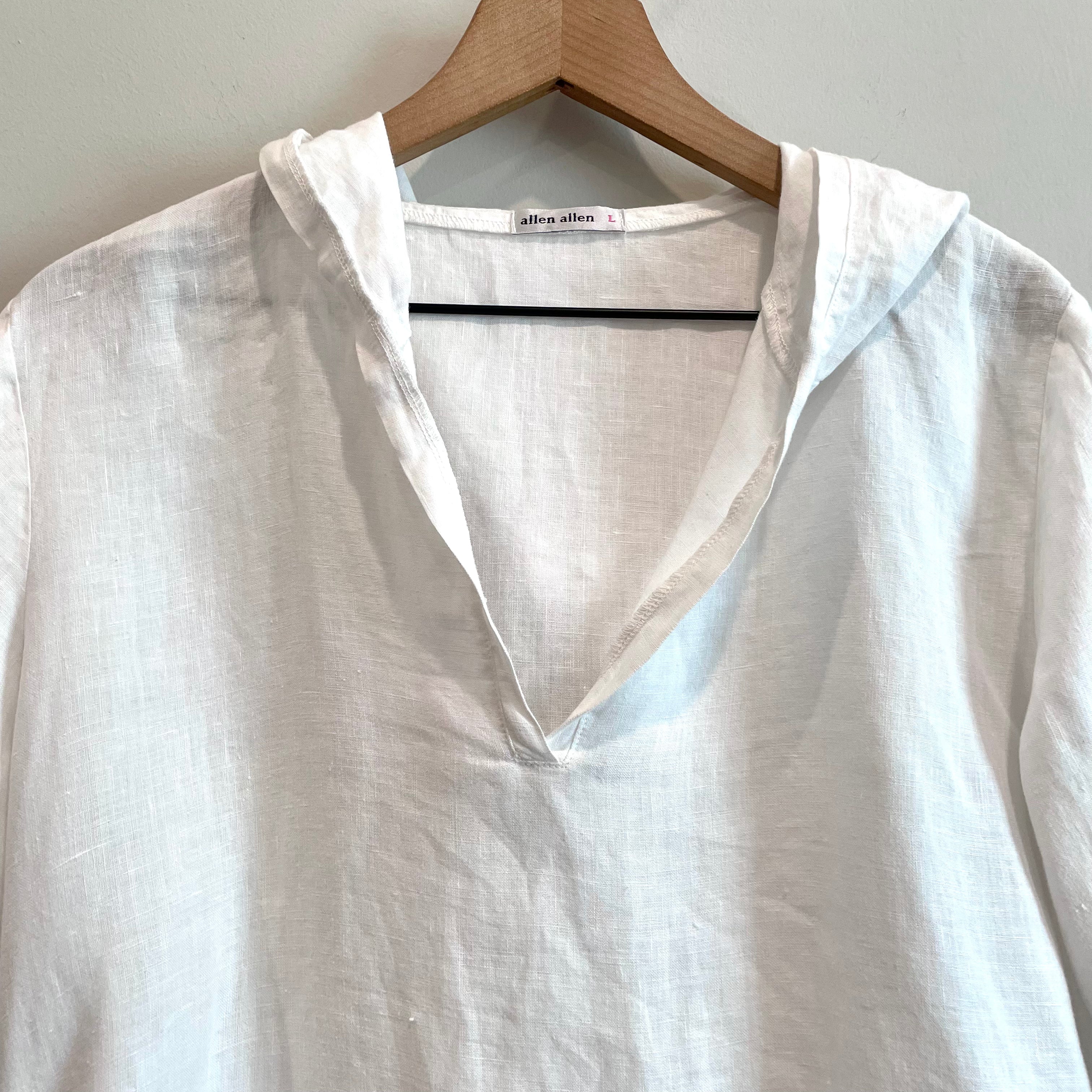 Hooded Linen Top