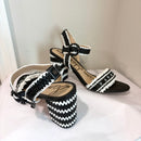 Sam Edelman Olisa Raffia Block Heel Sandal-11