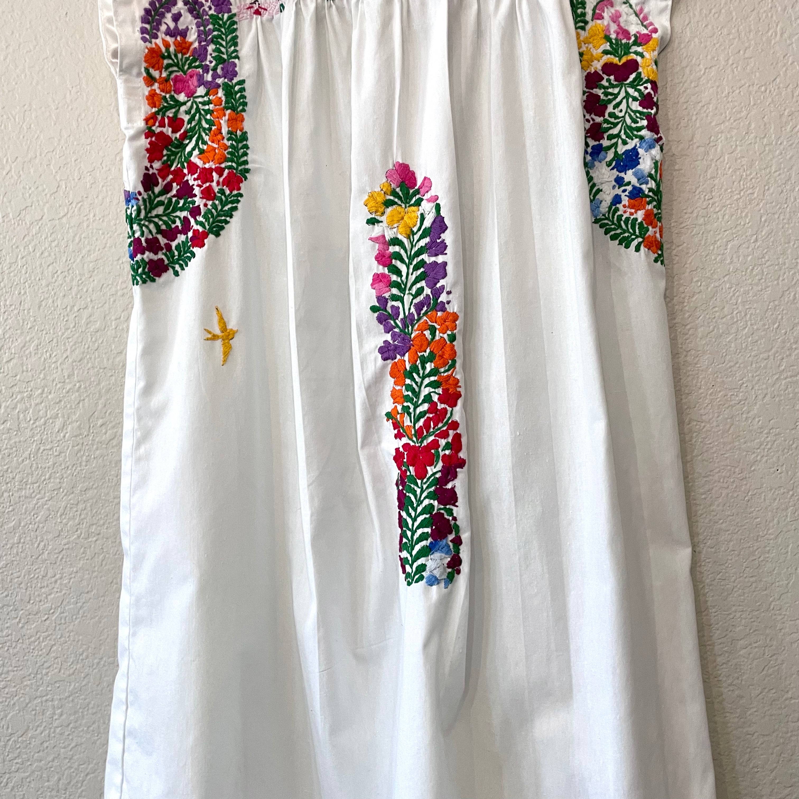 Embroidered Shift Dress