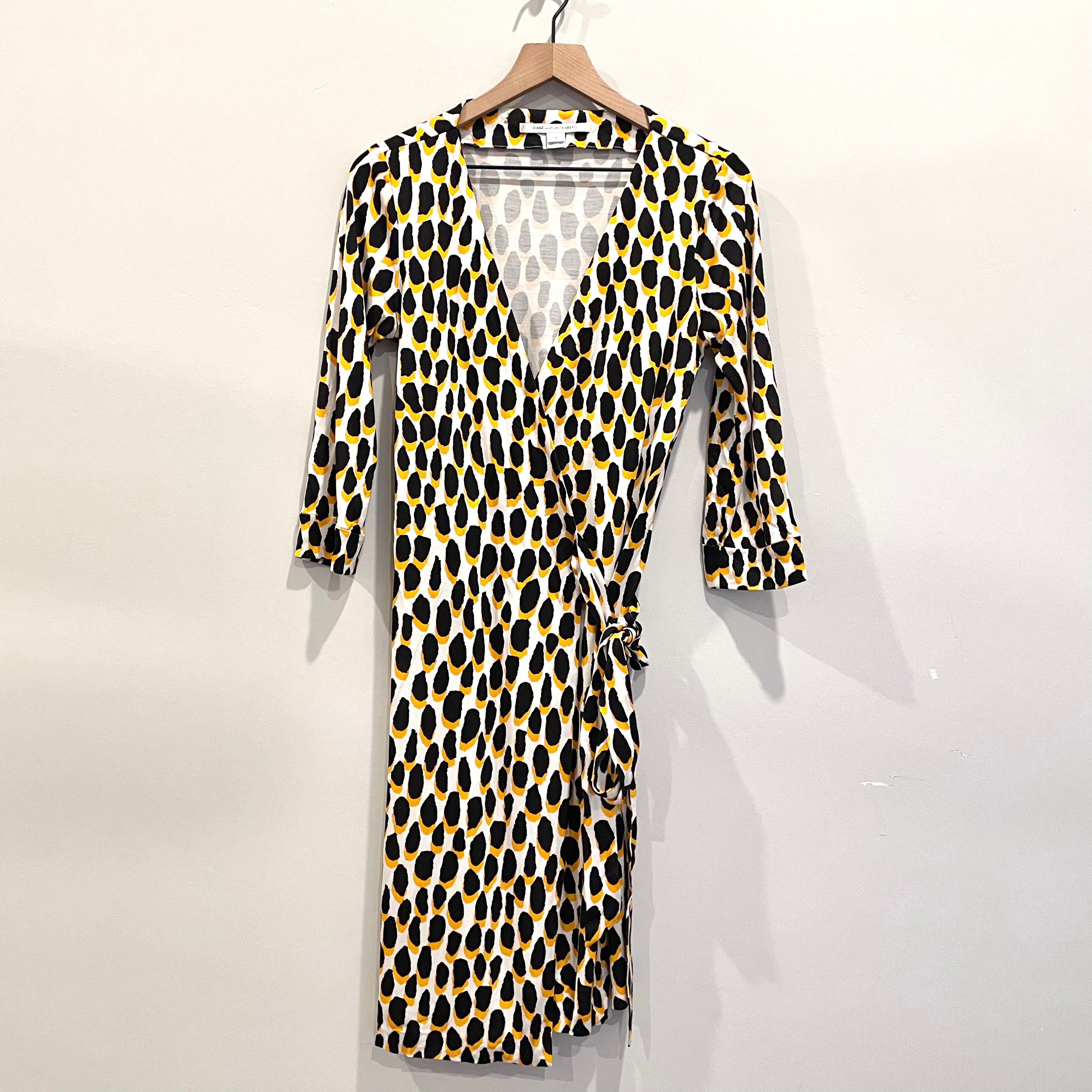 Animal Print Wrap Dress