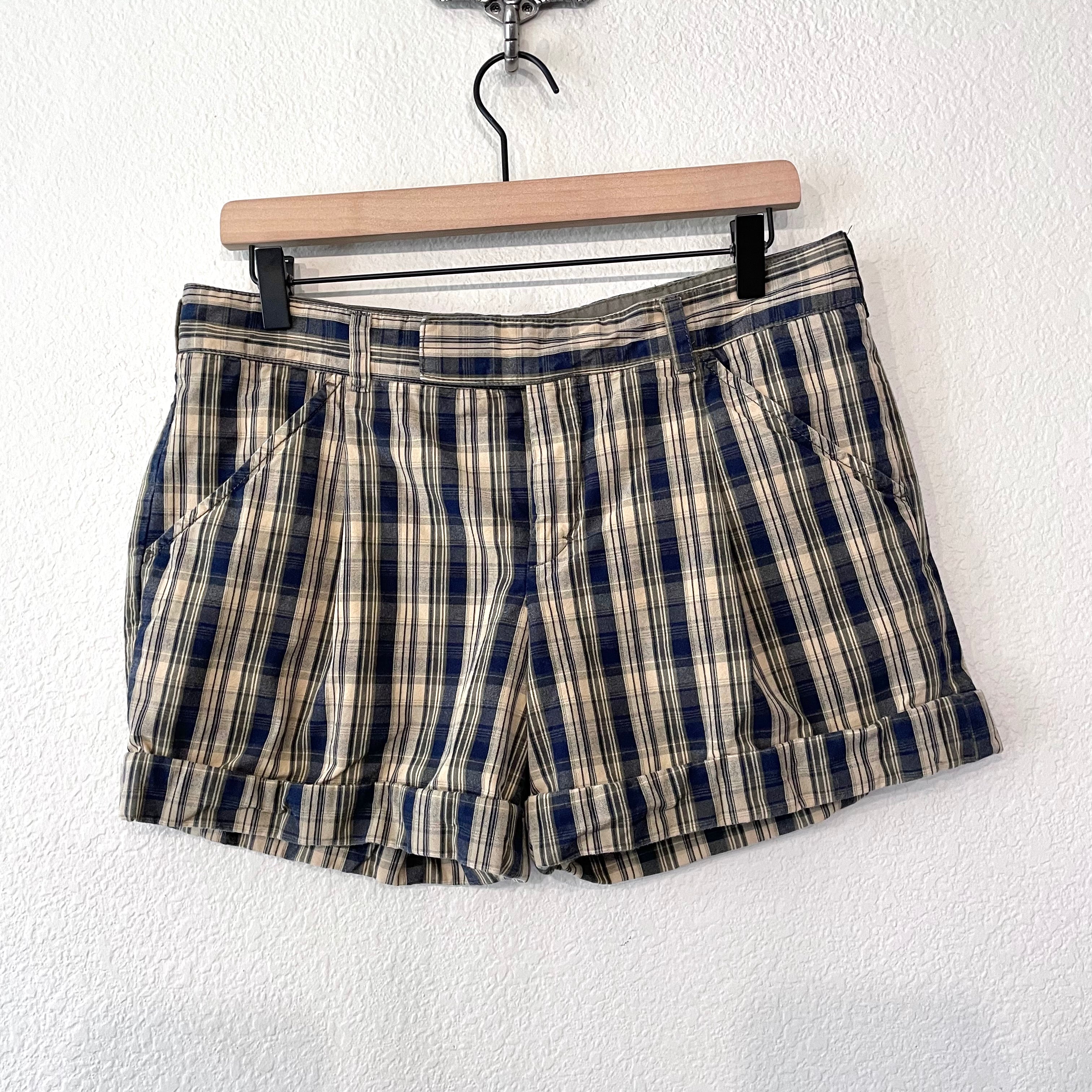 Plaid Cuff Shorts