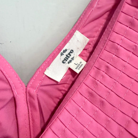 Ruffle Pleated Peplum Top