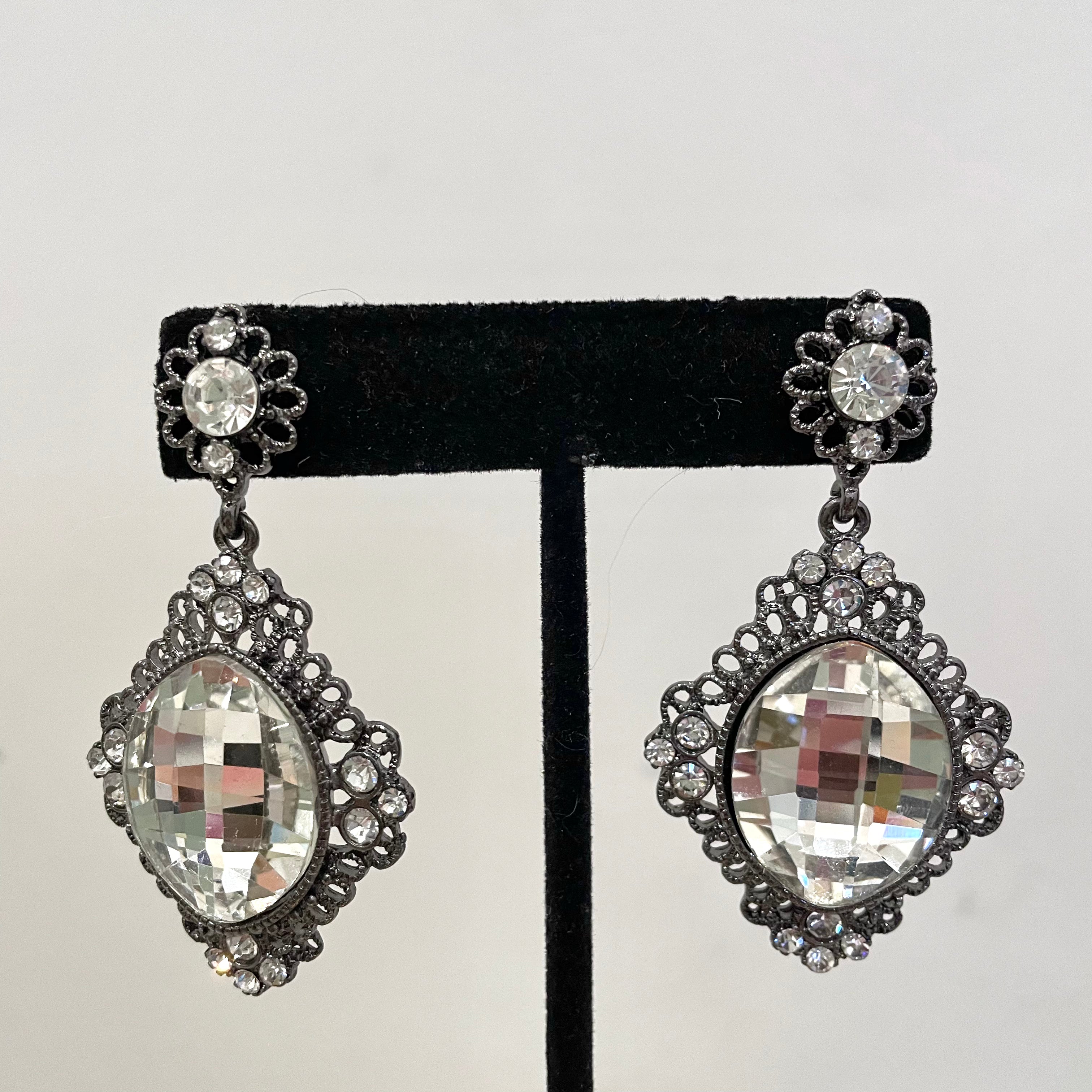 Large Crystal Earrings