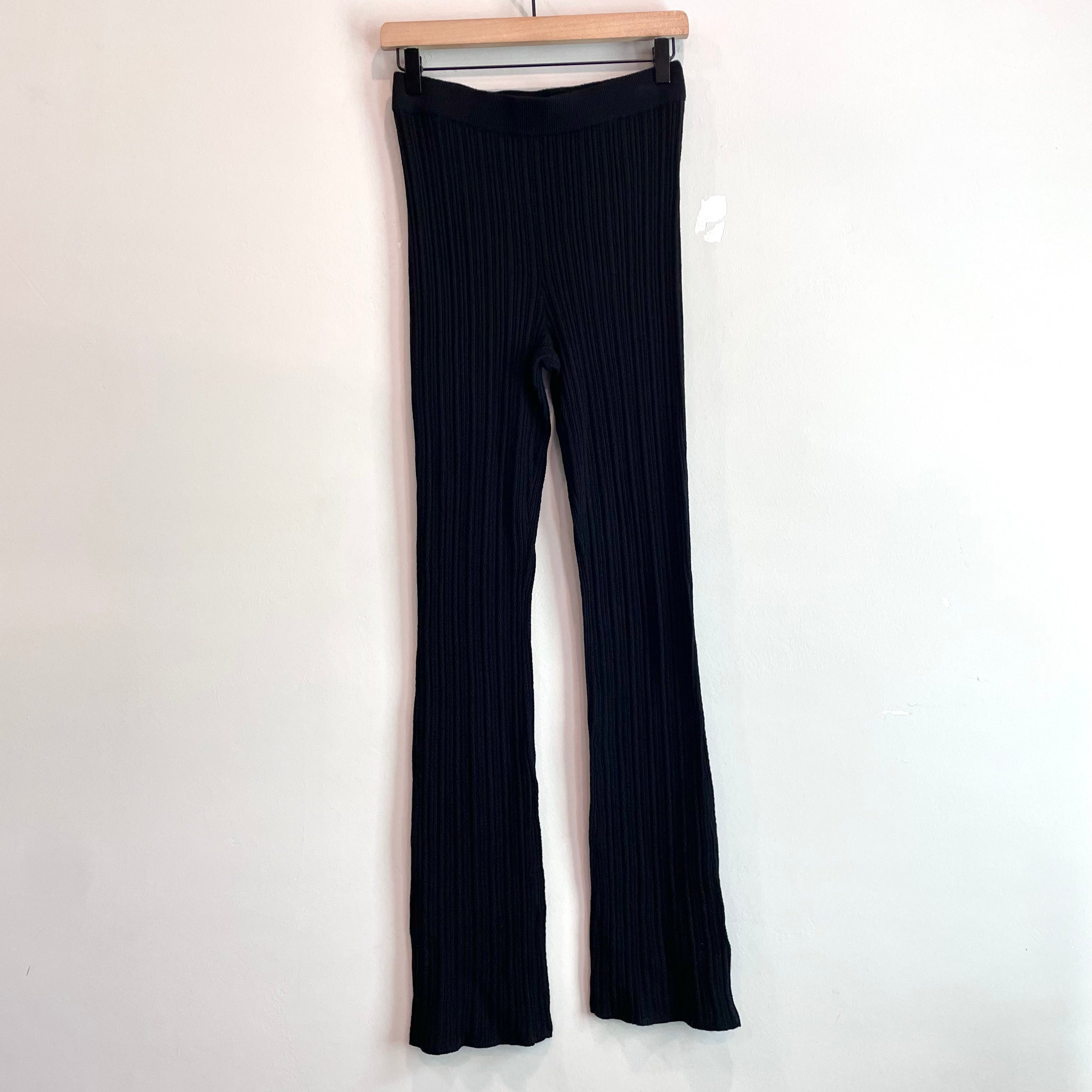 Pointelle Ribbed Knit Pants