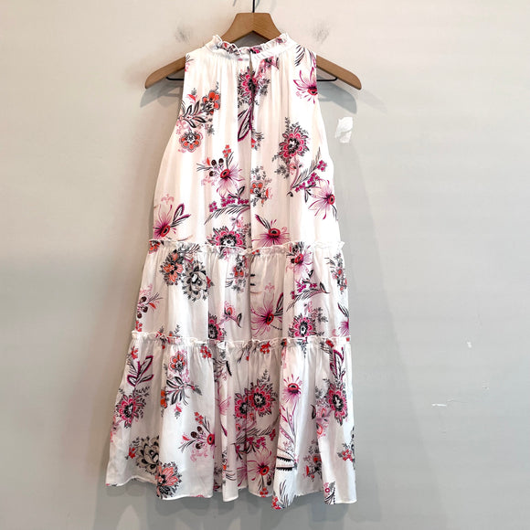 Floral Paisley Ruffle Dress