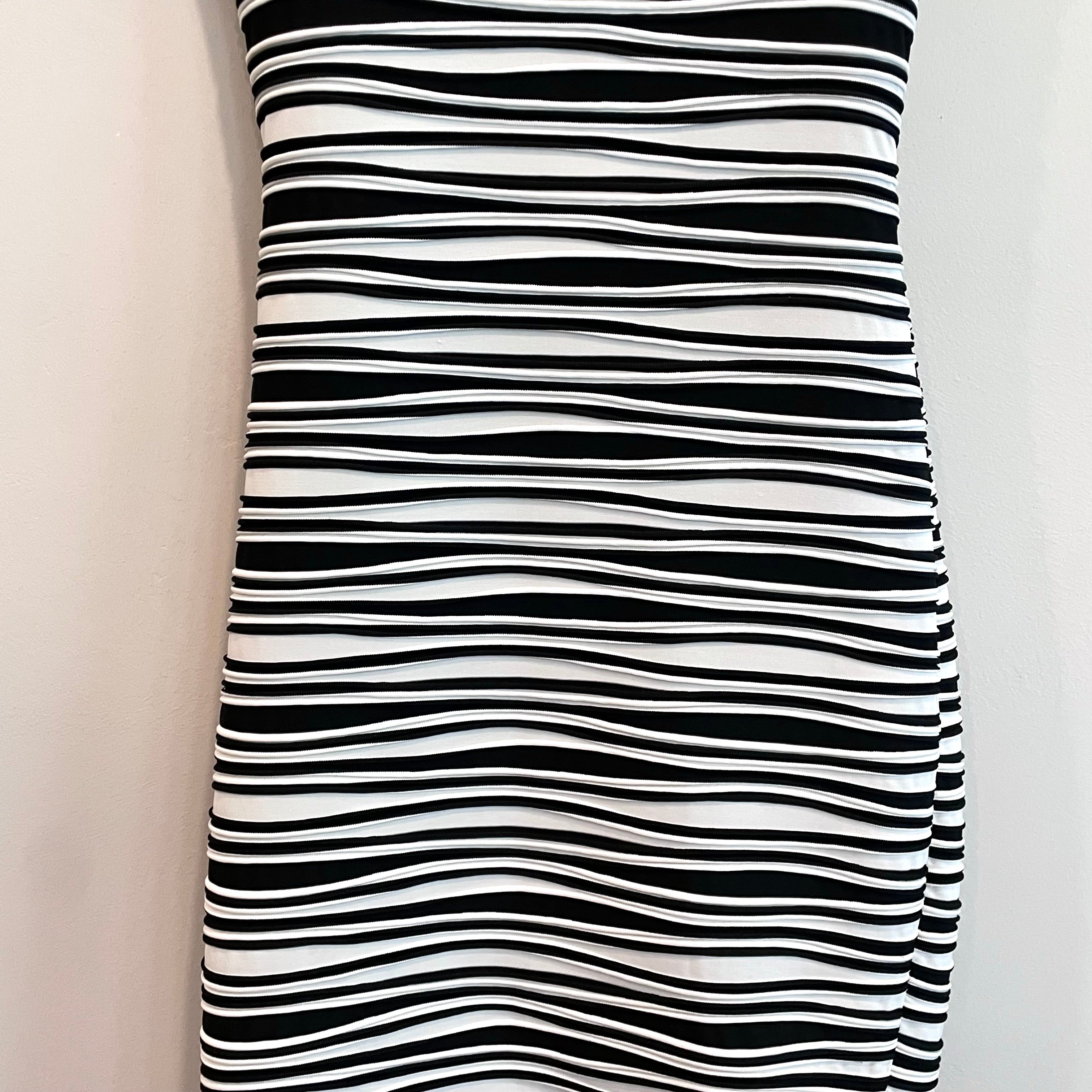 Striped Ruched Side Dress