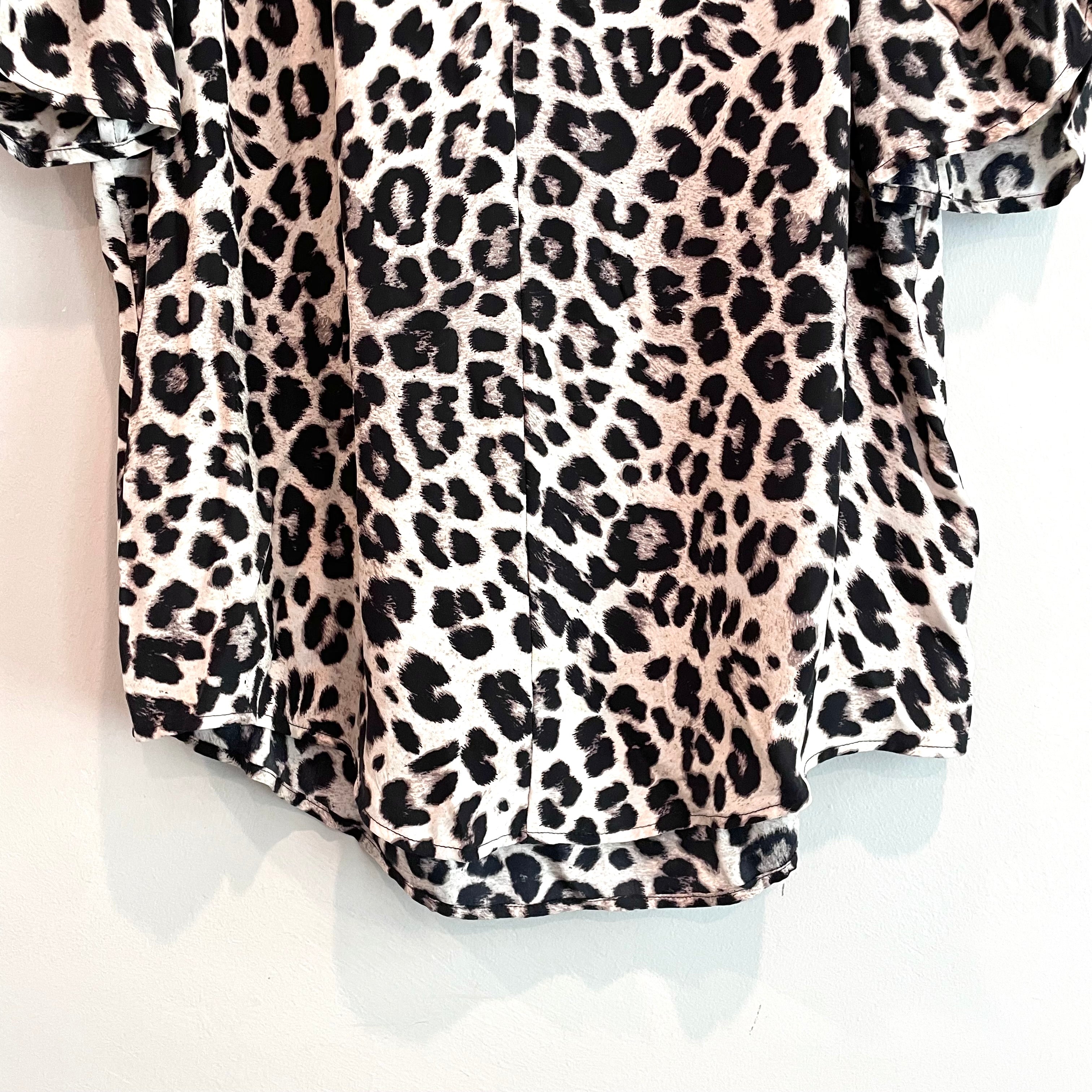 Leopard Silk Top