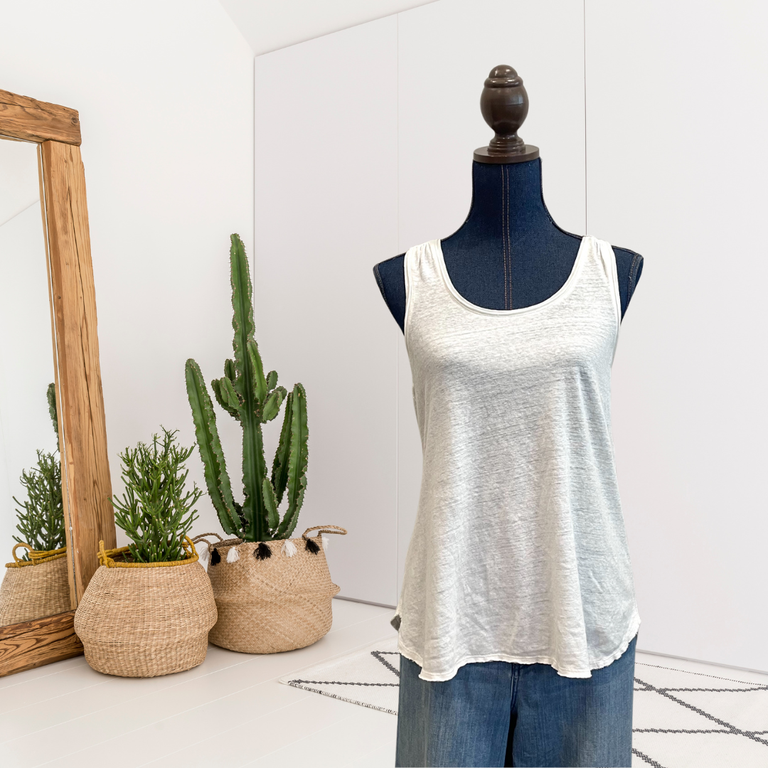 Cotton Linen Blend Tank Top