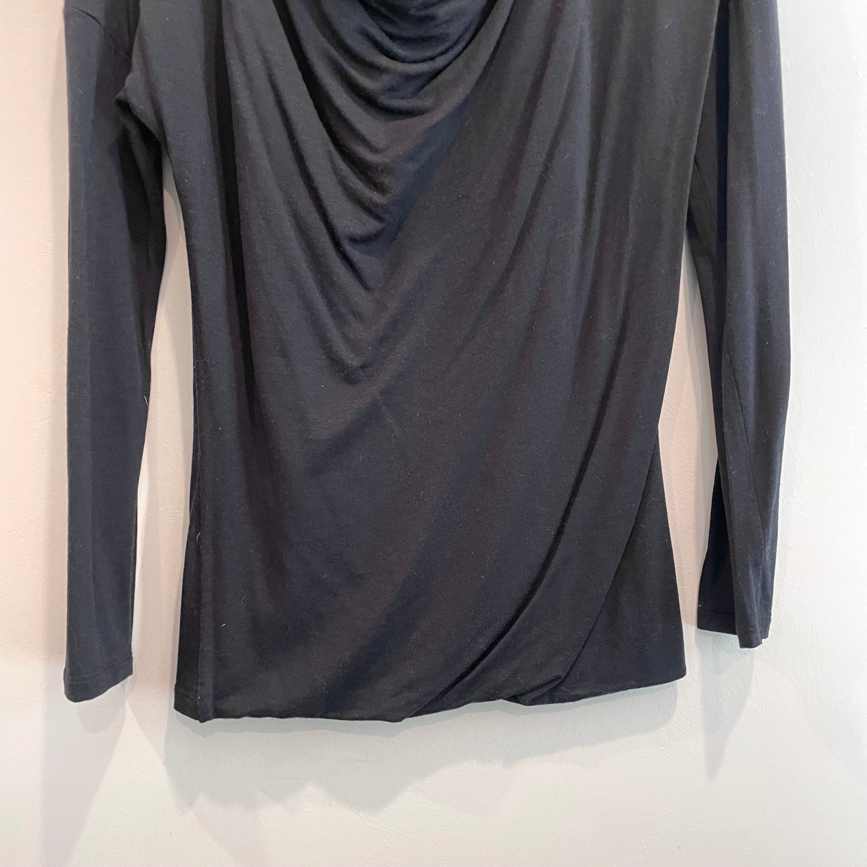 Draped Long Sleeve Top