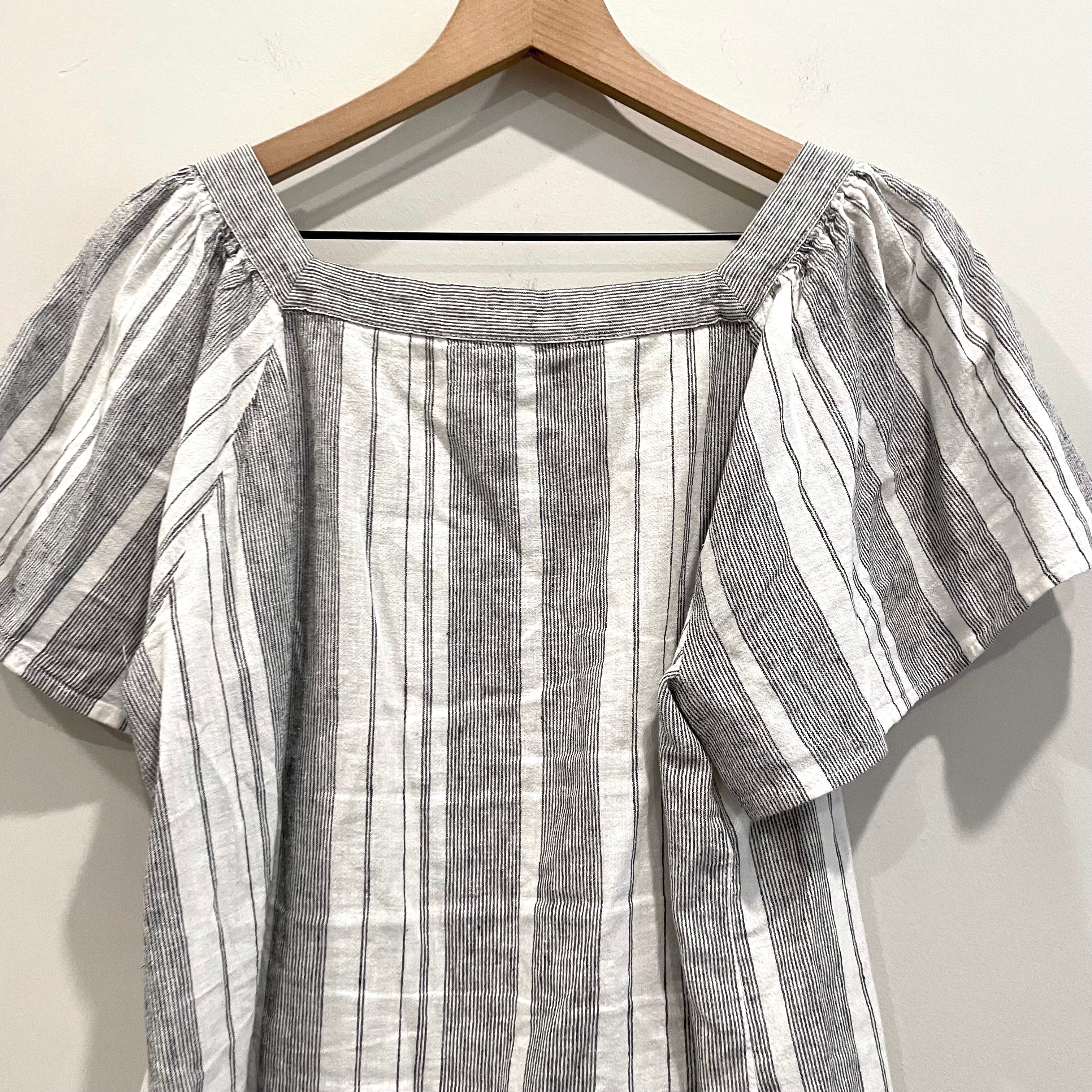 Striped Linen Blend Top