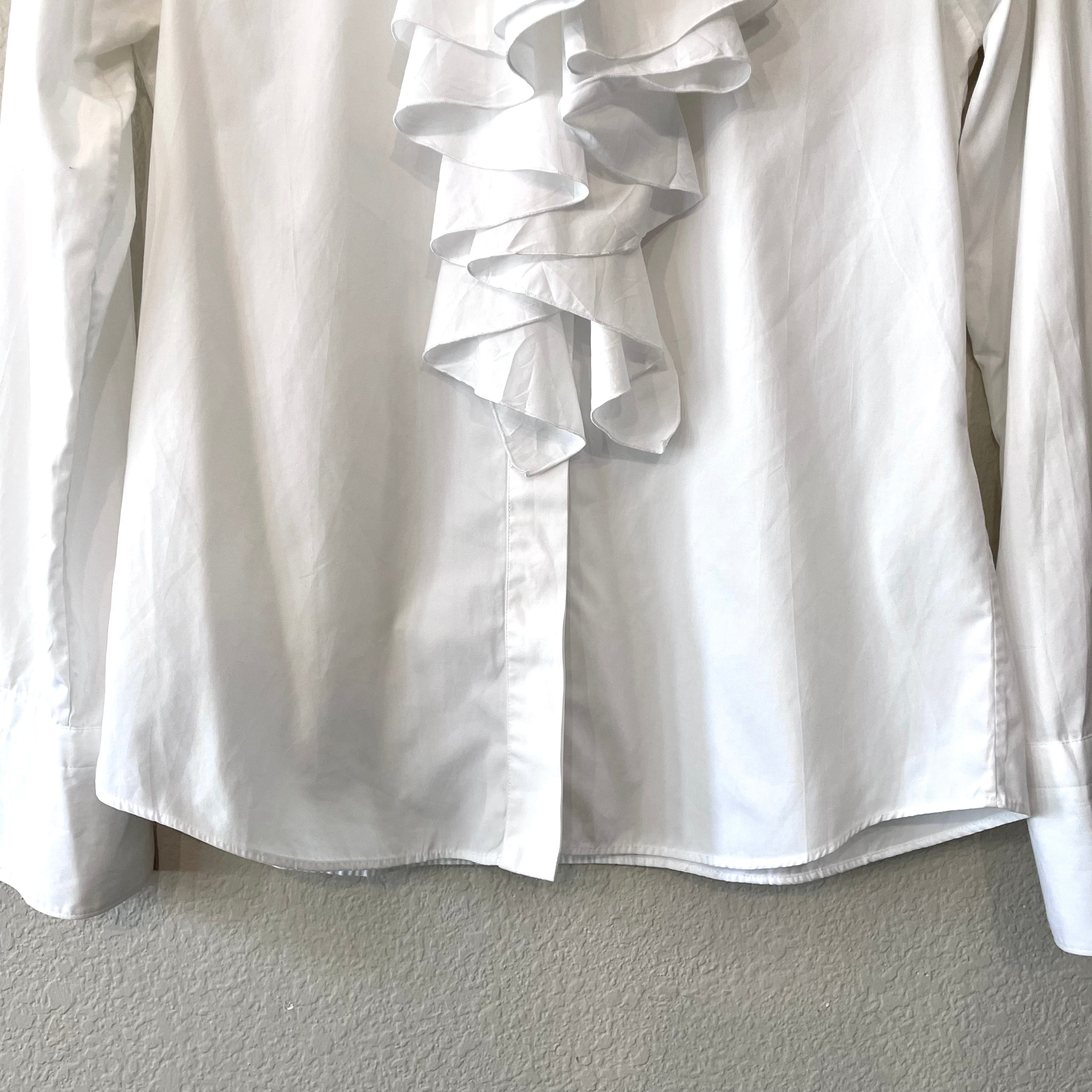 Ruffle Button Down Dress Shirt