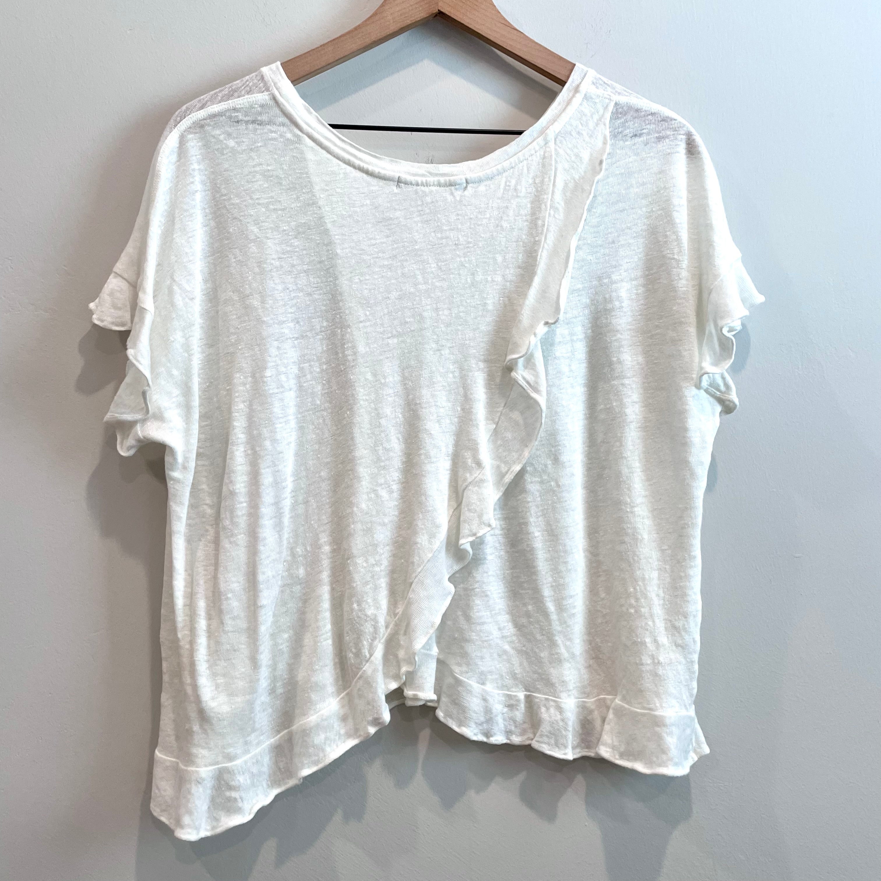 Linen Crossover Back Top