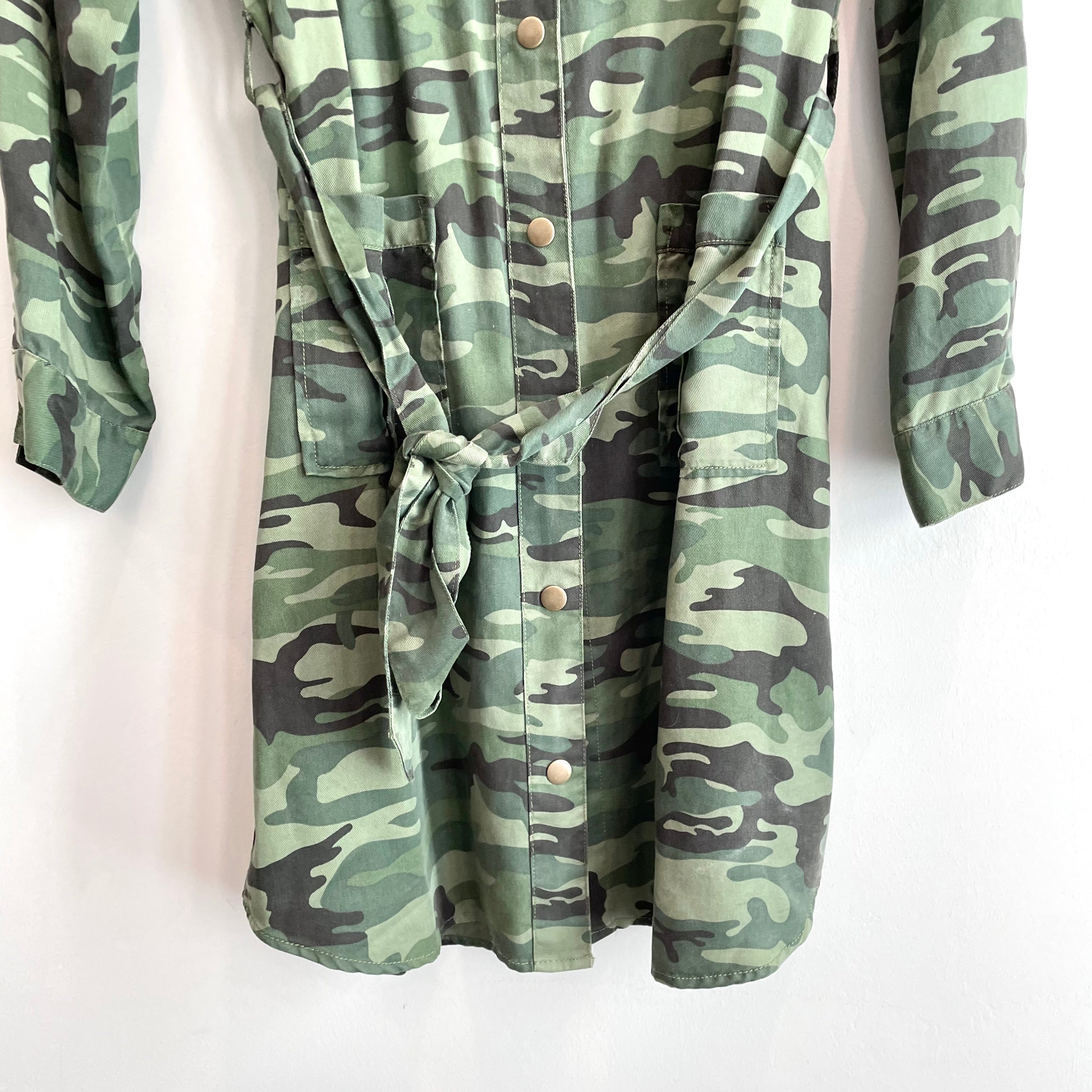 Camo Long Sleeve Dress