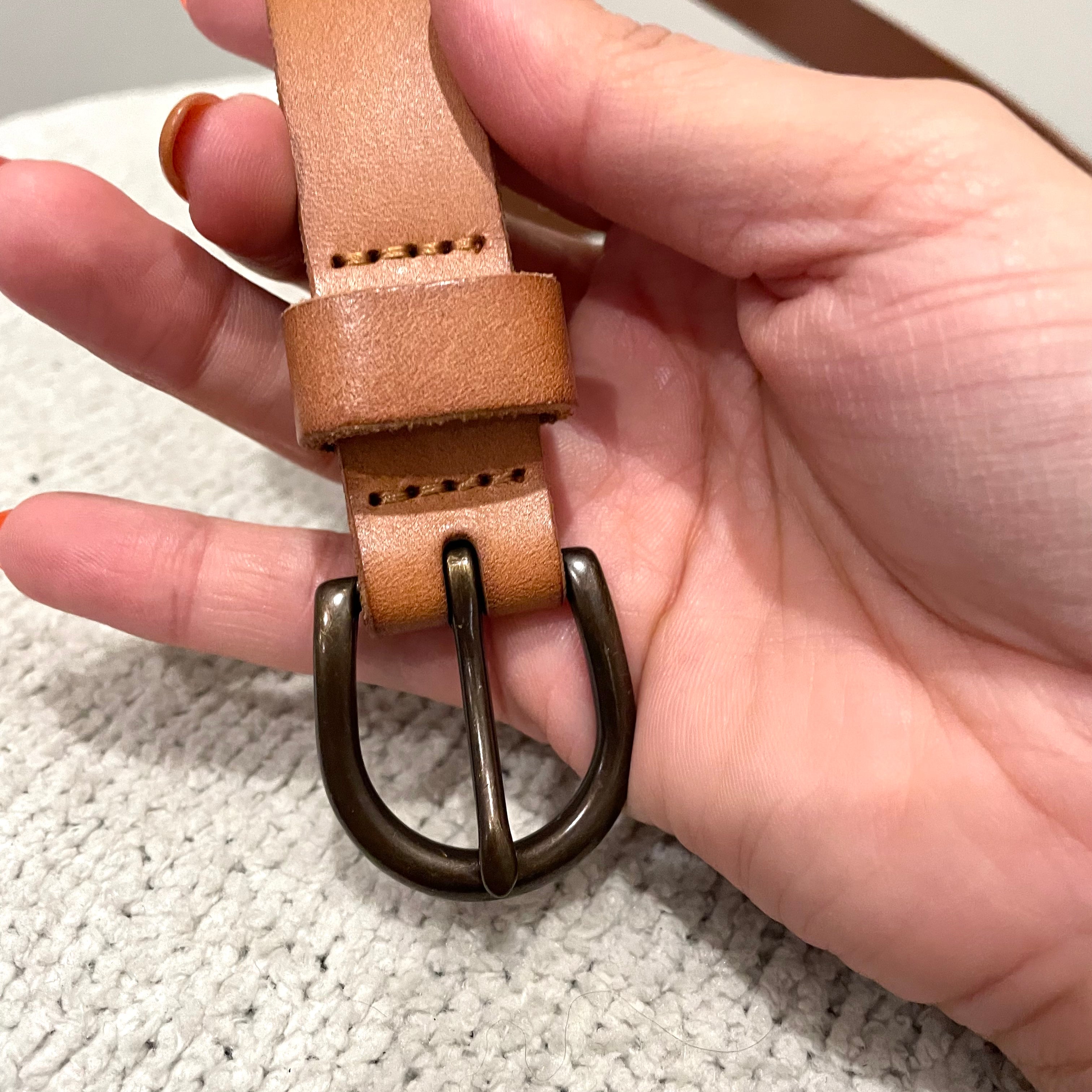 Leaf Leather Belt