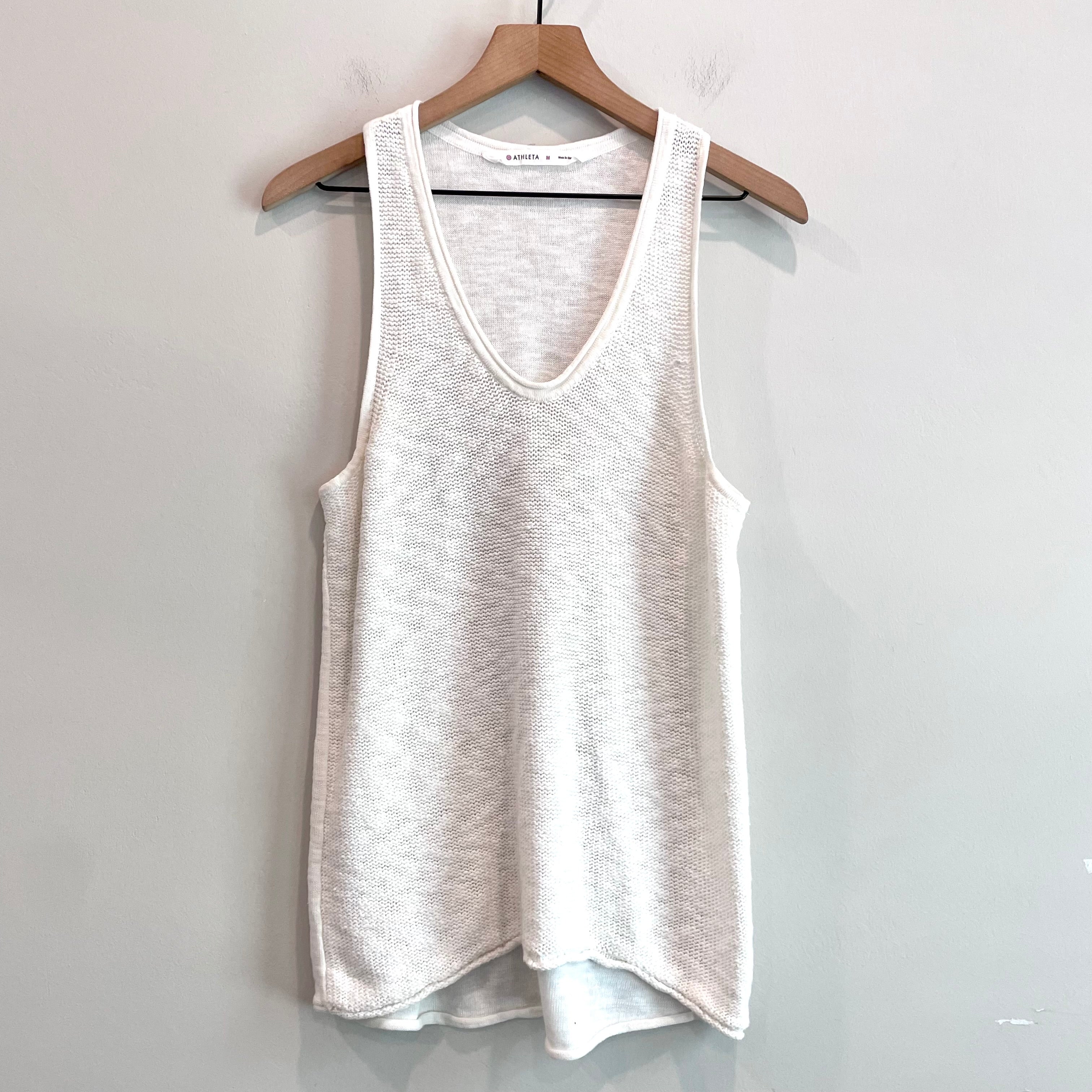 Linen Blend Knit Tank Top