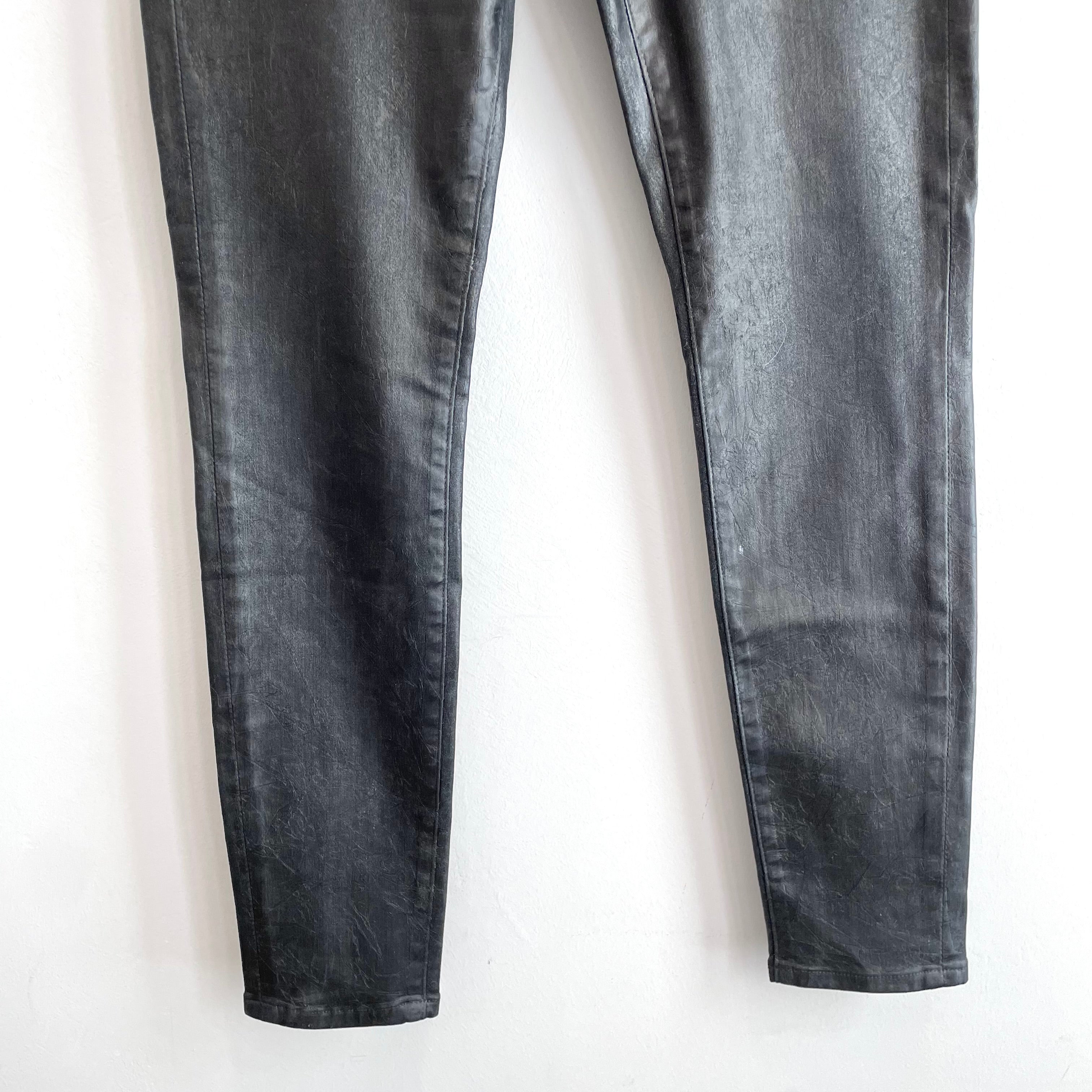 Foil Coated Skinny Jeans