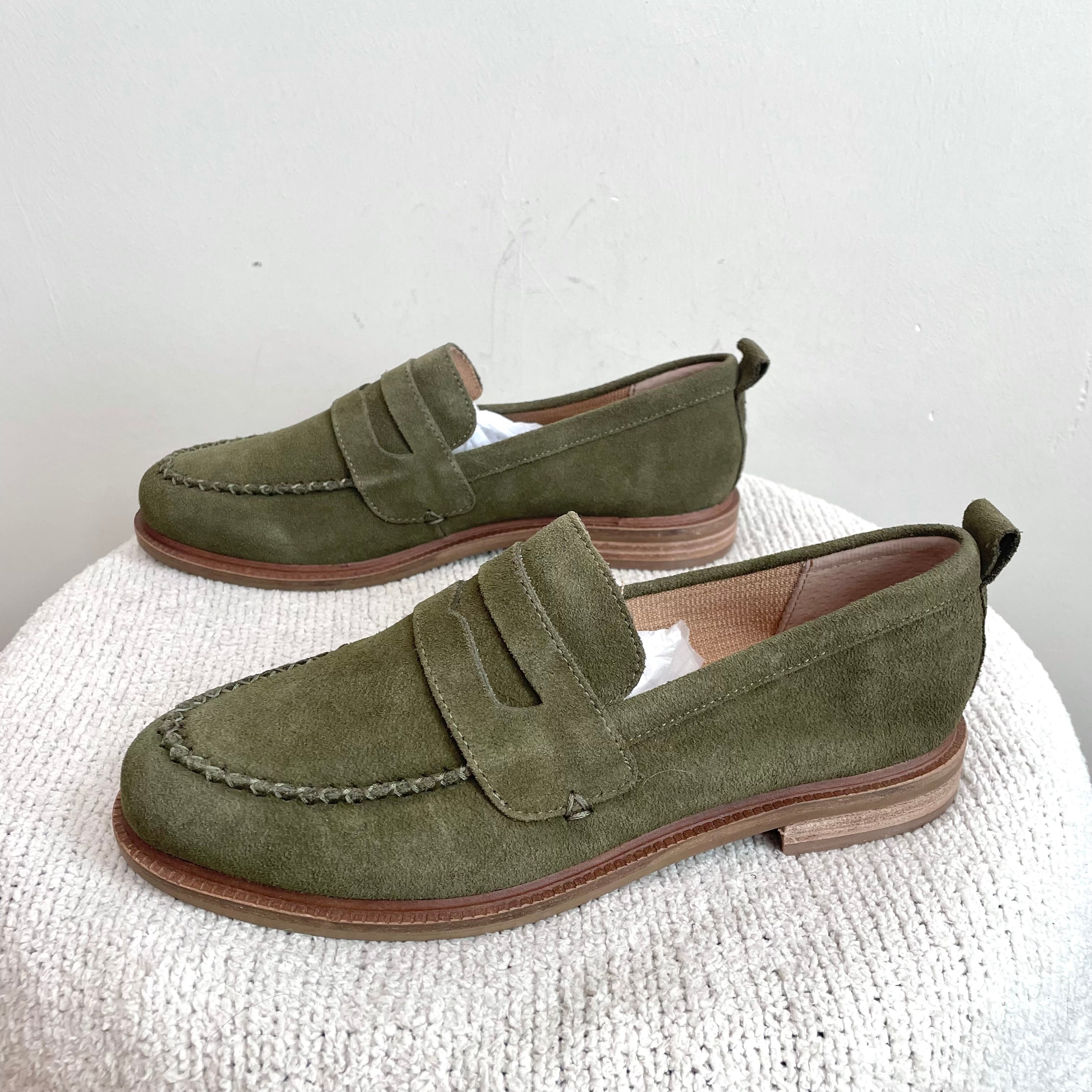 Suede Penny Loafers