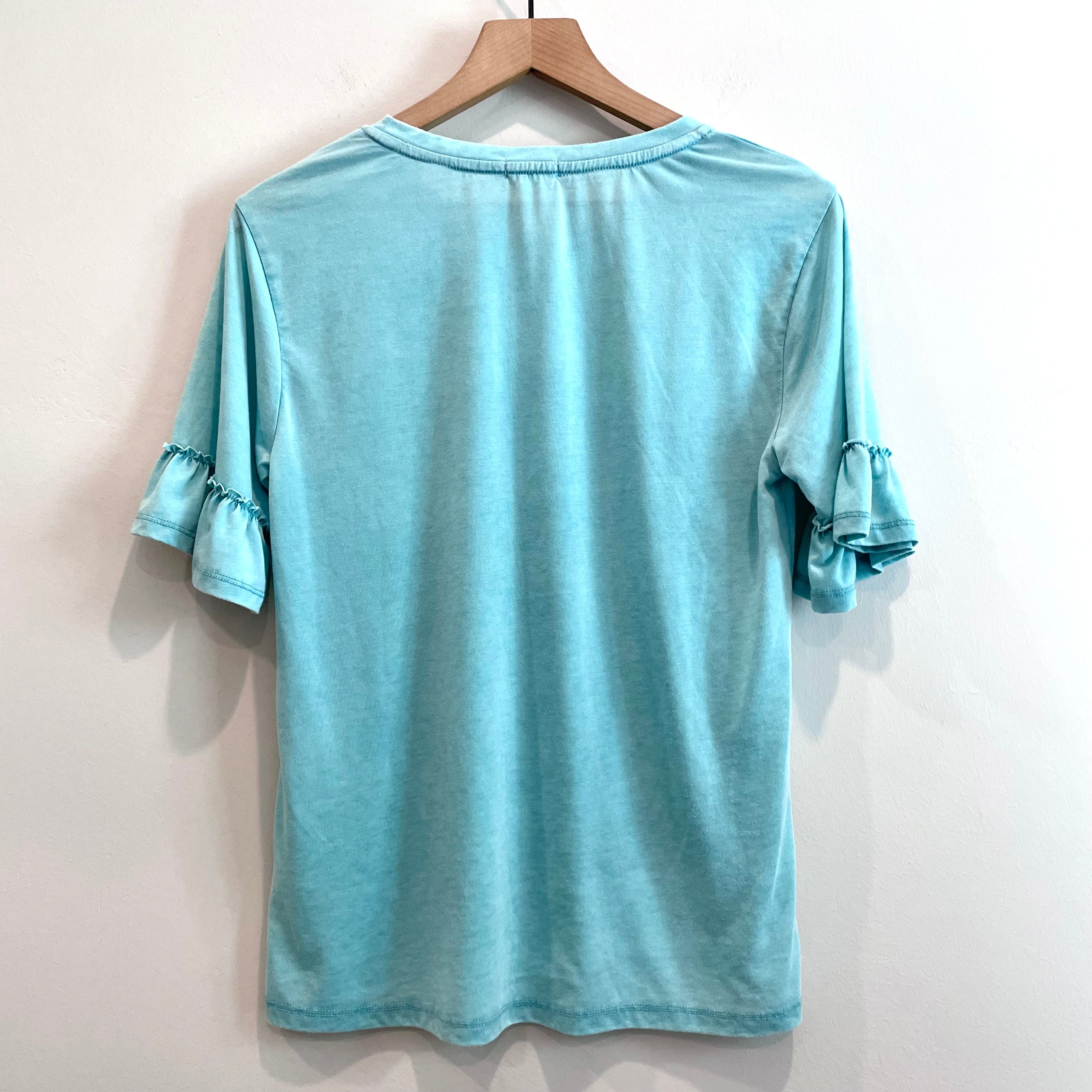 Bell Sleeves Burnout Tee