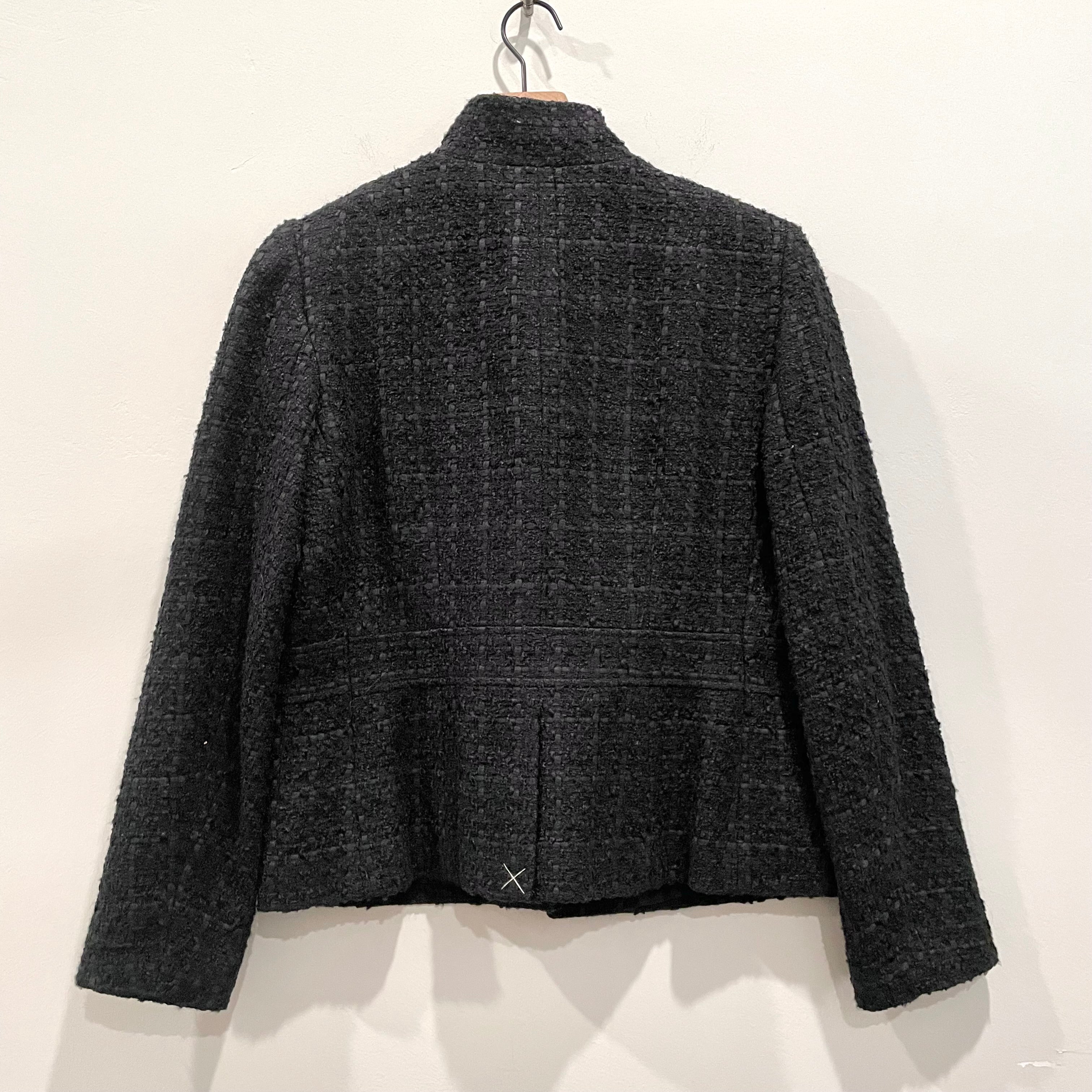 Tweed Button Blazer Jacket