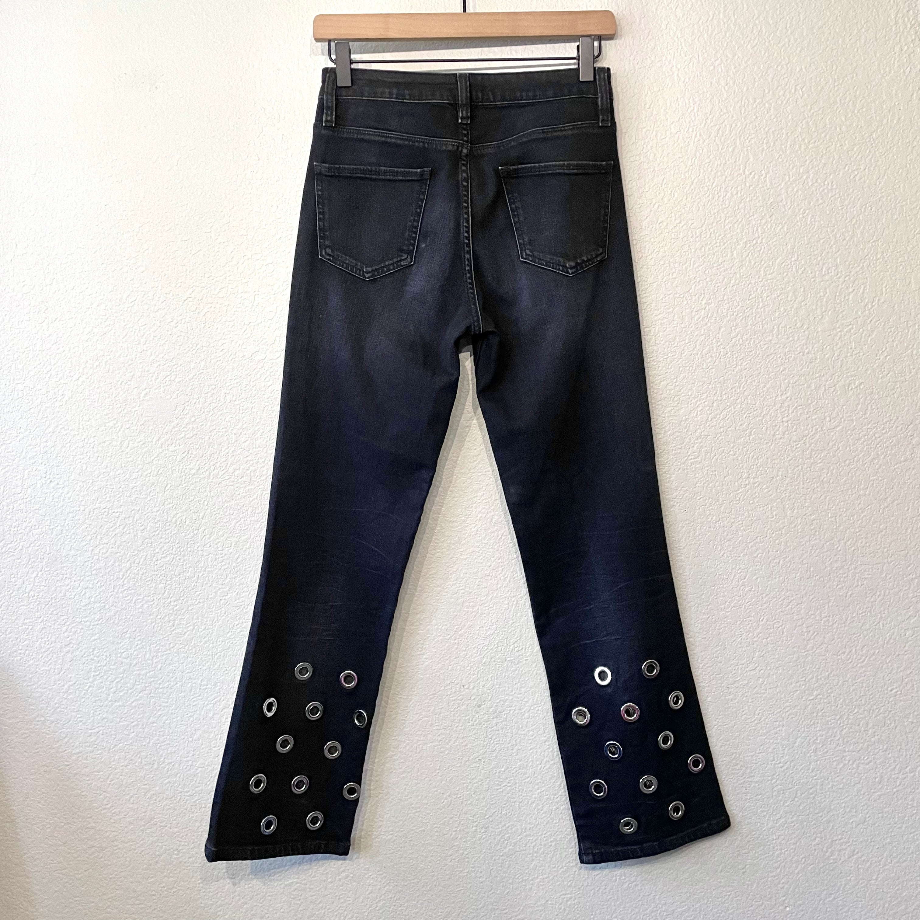 Grommet Crop Jeans