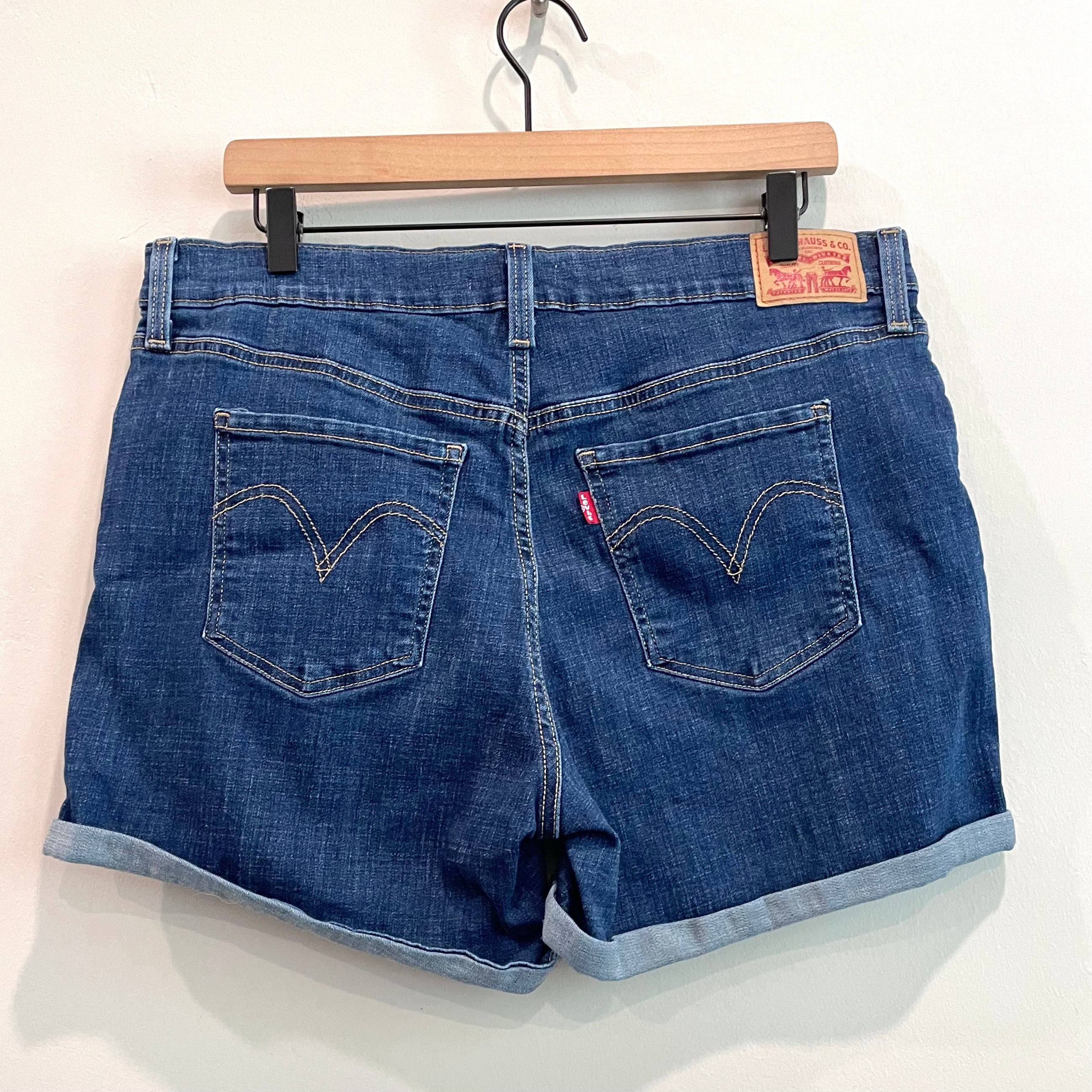 Mid-Length Jean Shorts