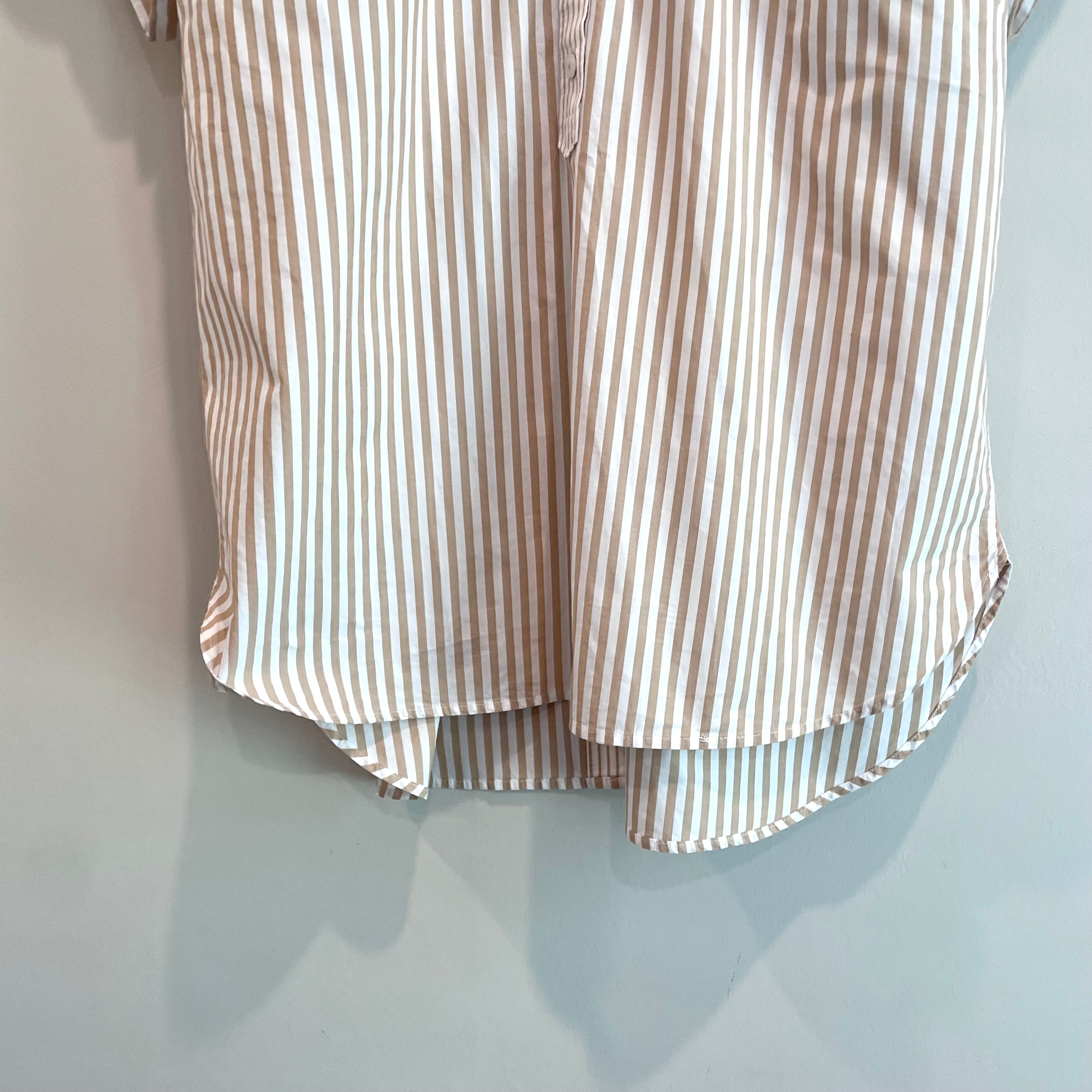 Striped Button Back Popover Top