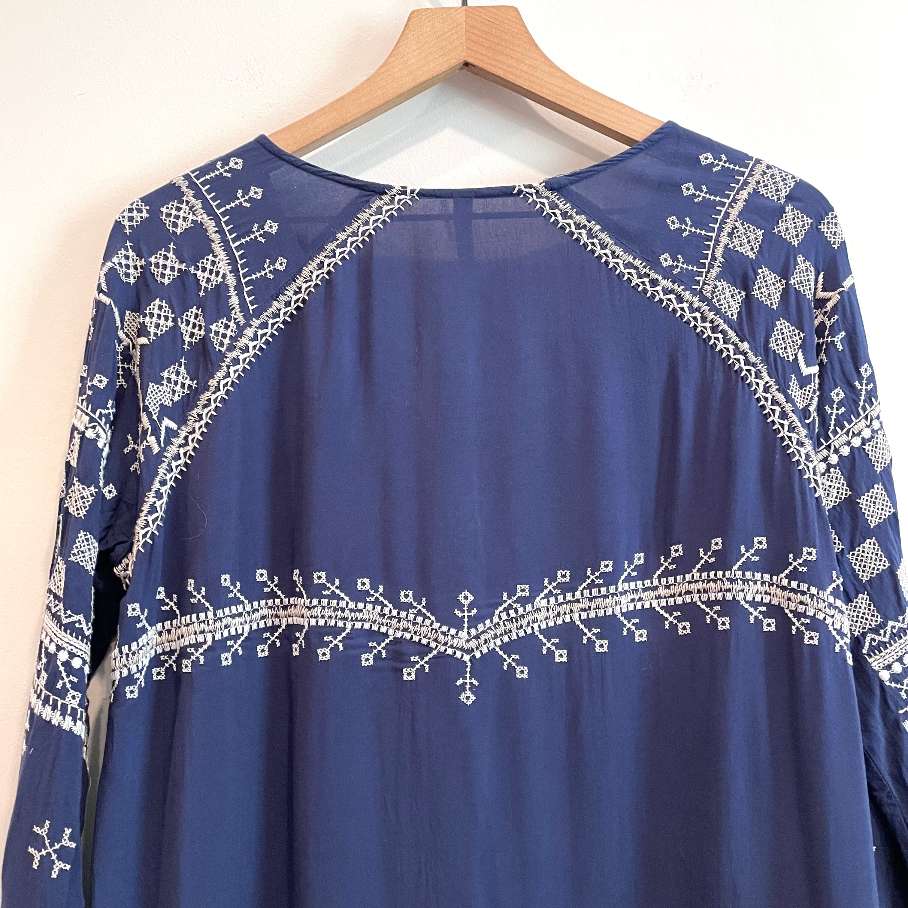 Embroidered Long Sleeve Tunic