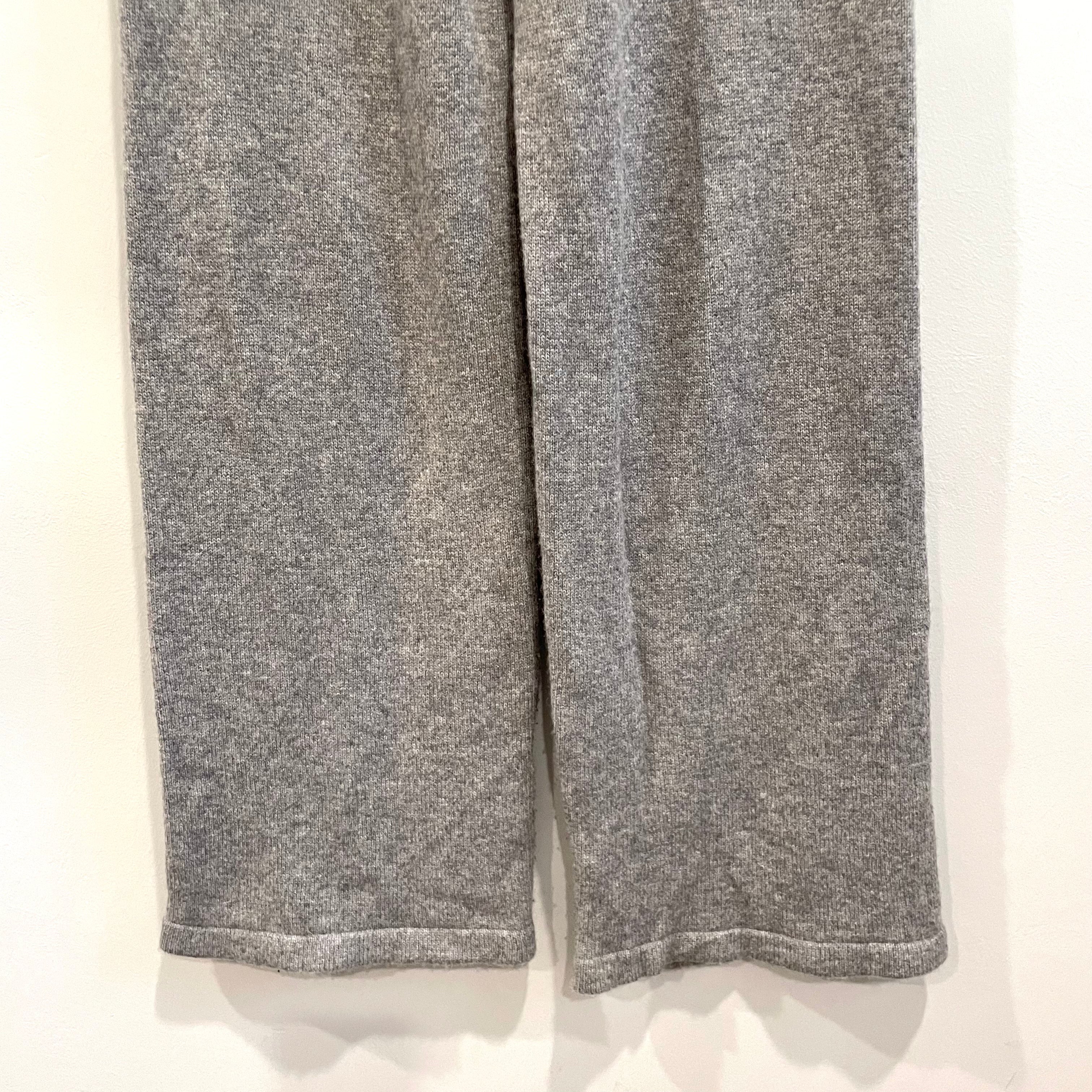 Wool Wide Leg Knit Pants