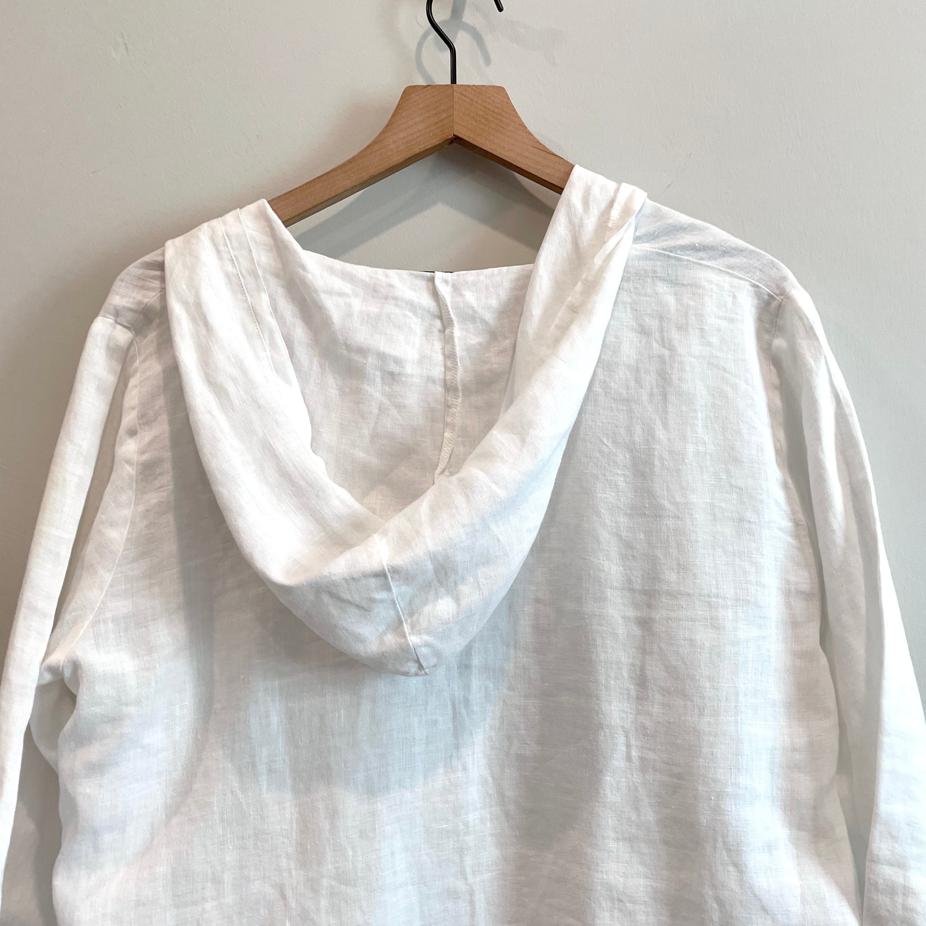 Hooded Linen Top