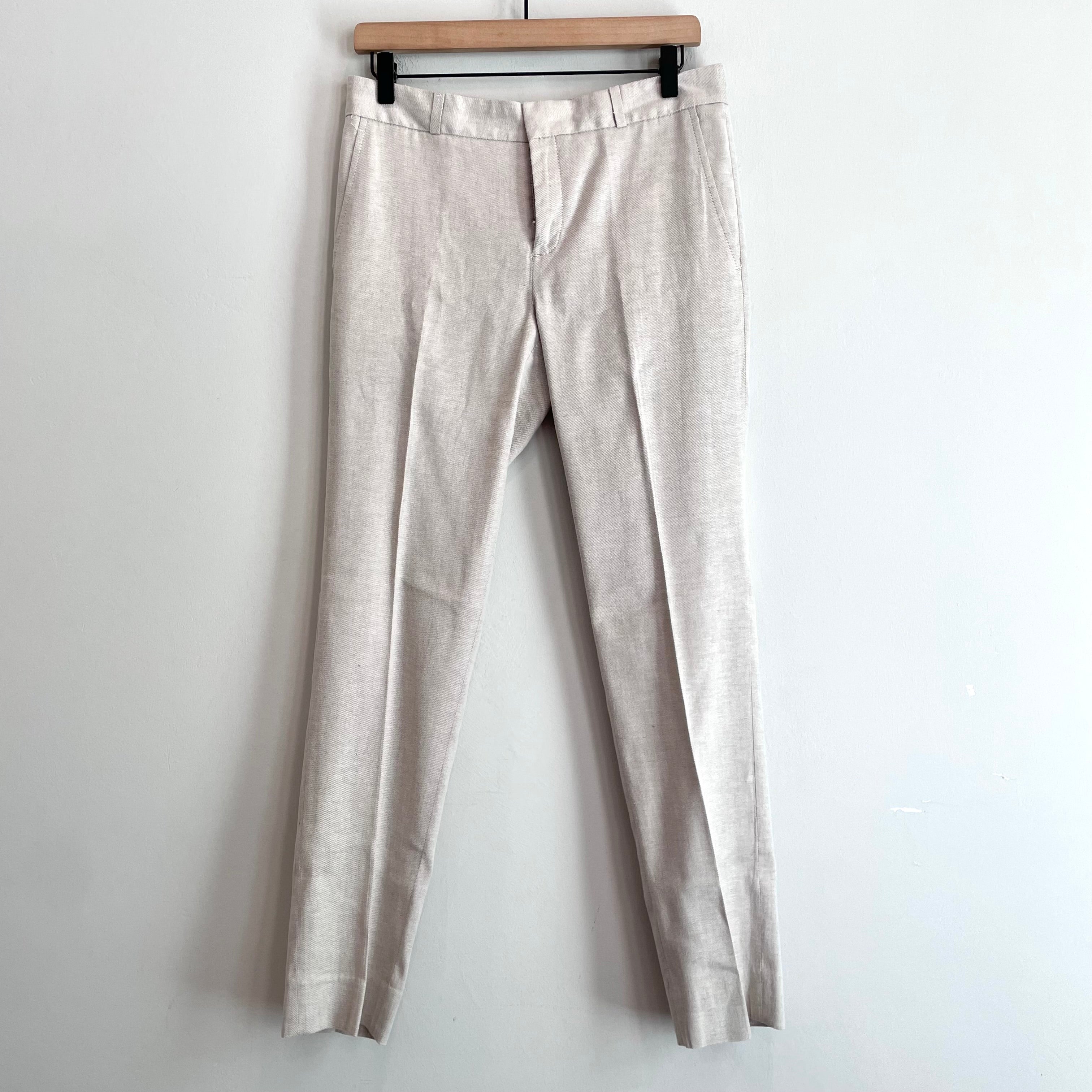 Linen Blend Dress Pants