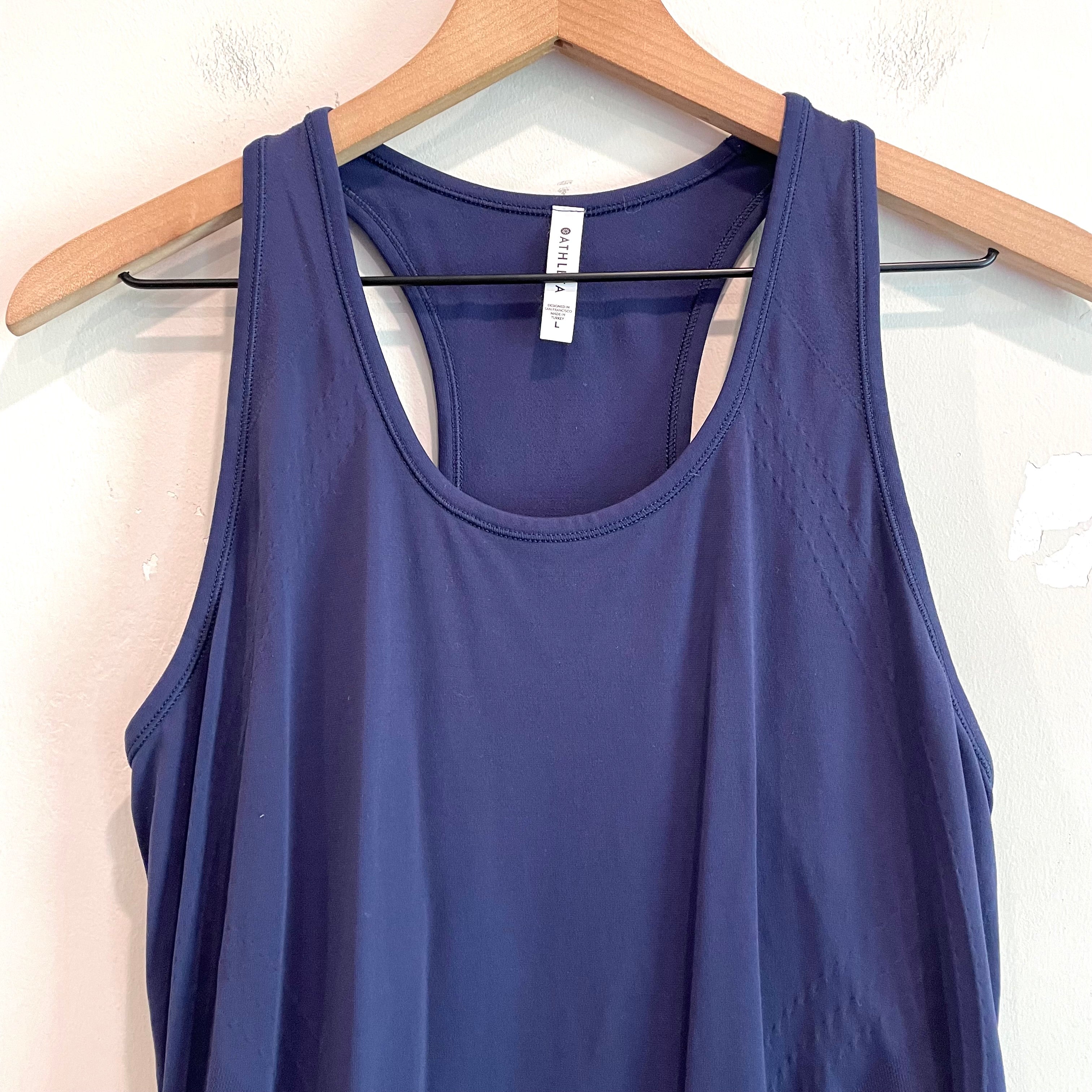 Ruched Nylon Stretch Tank Top