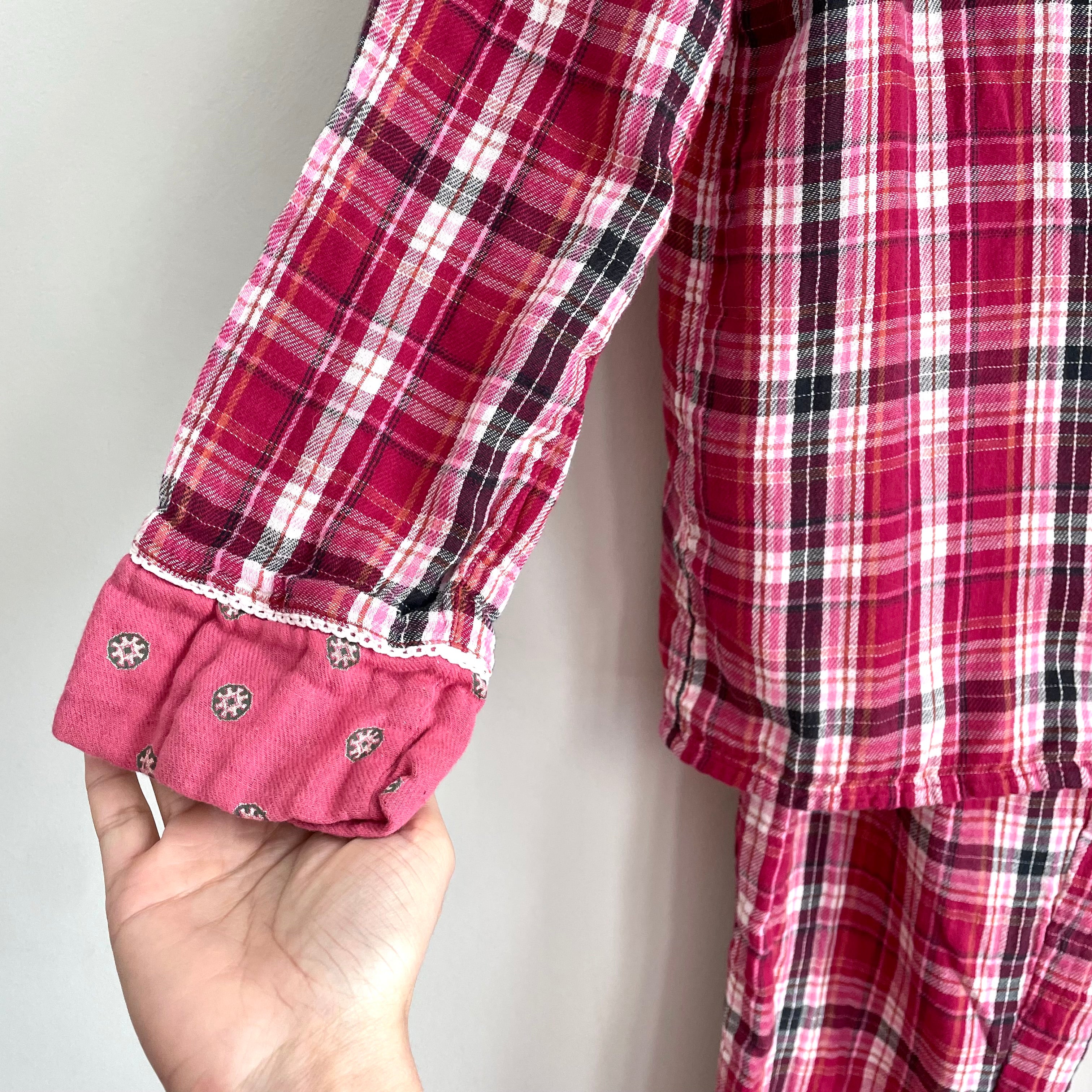 Plaid Flannel Pajama Set