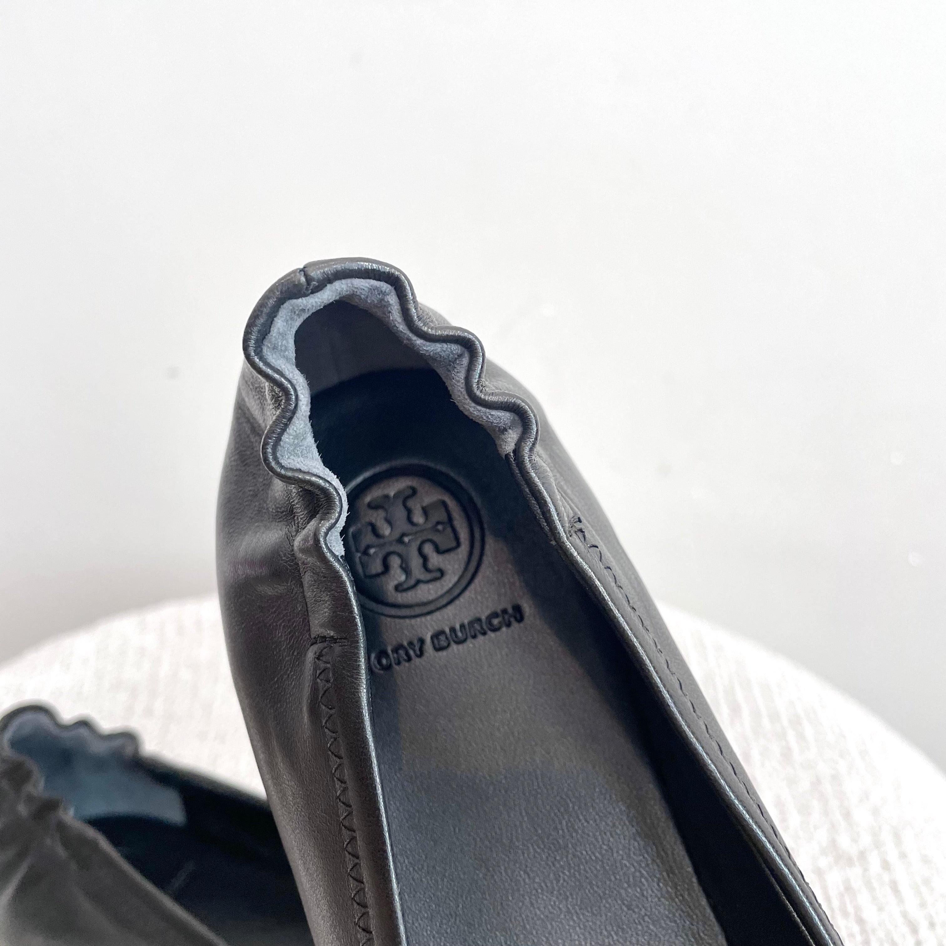 Leather Travel Ballet Flats